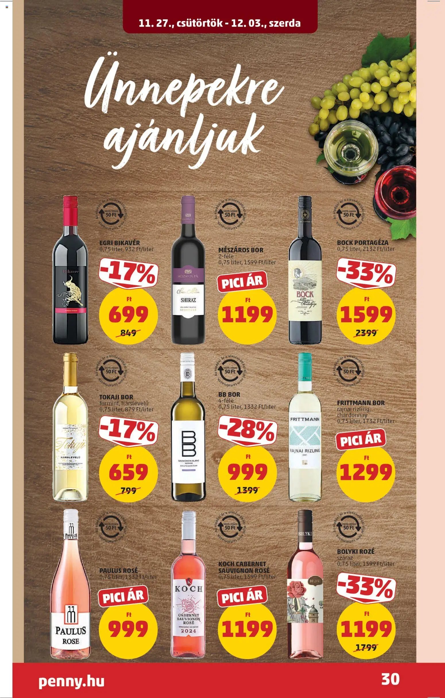 PENNY újság 2025.11.27. Akciós újság PENNY (2025-11-27 - 2025-12-03)