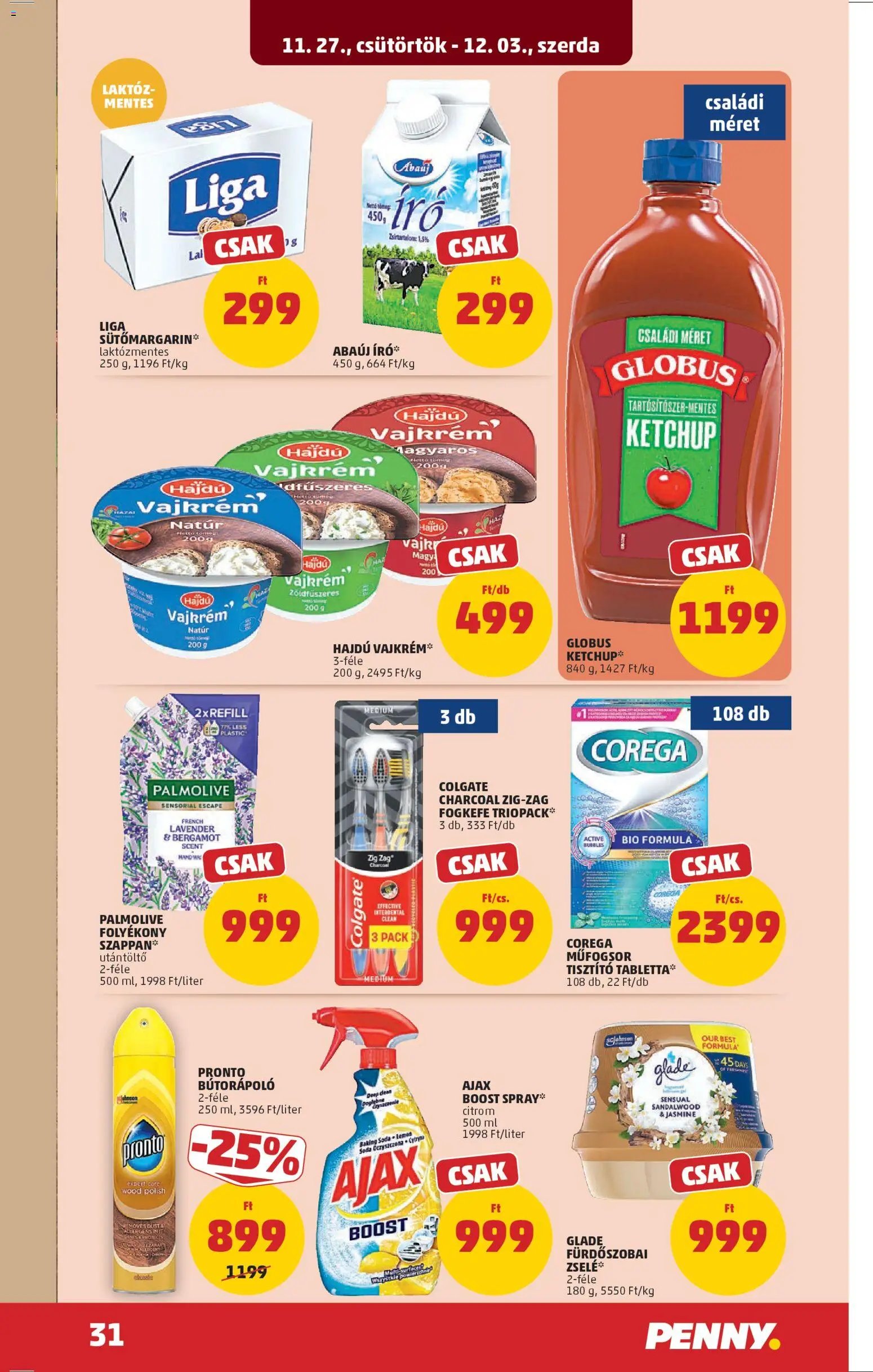 PENNY újság 2025.11.27. Akciós újság PENNY (2025-11-27 - 2025-12-03)