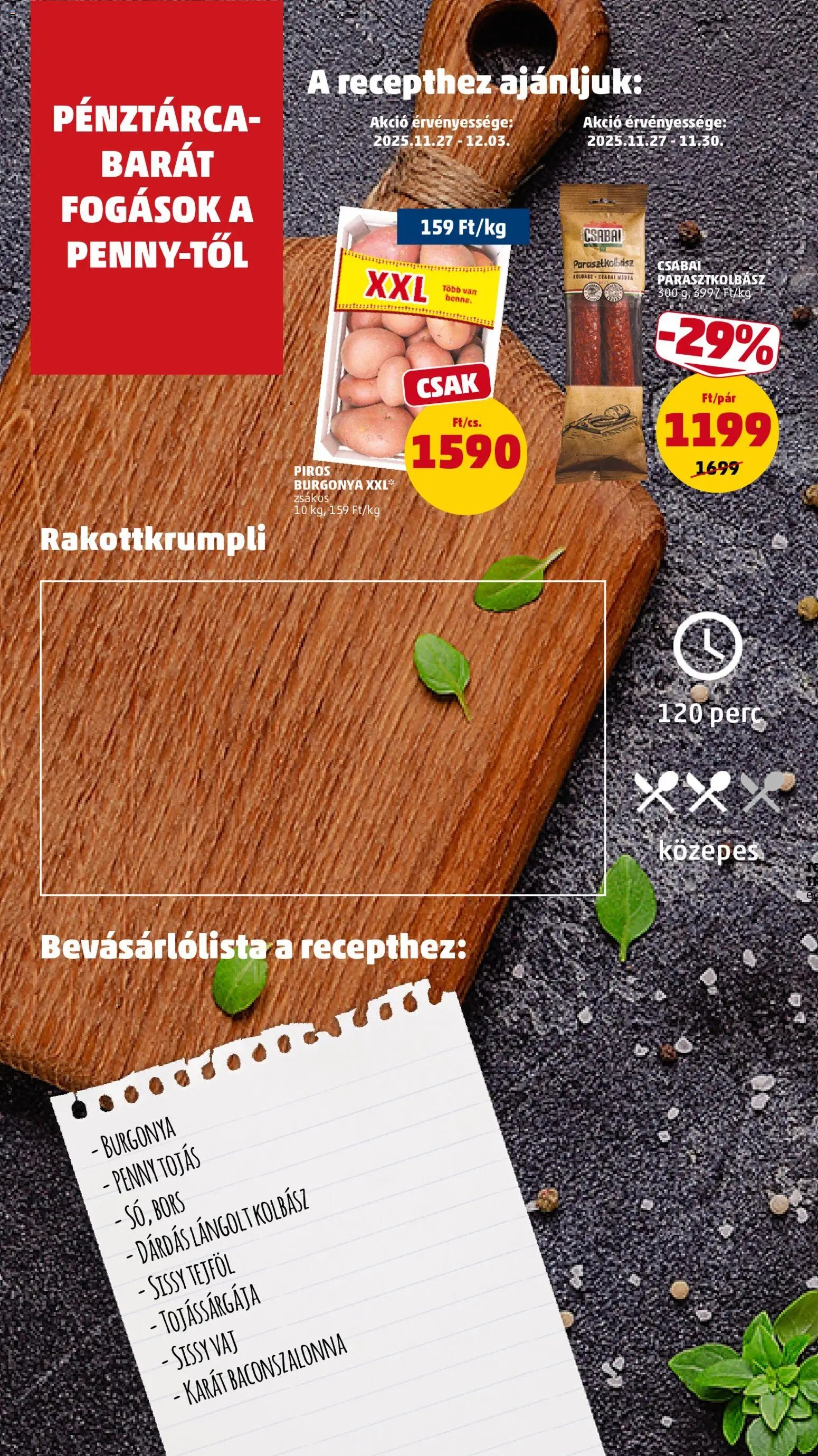 PENNY újság 2025.11.27. Akciós újság PENNY (2025-11-27 - 2025-12-03)