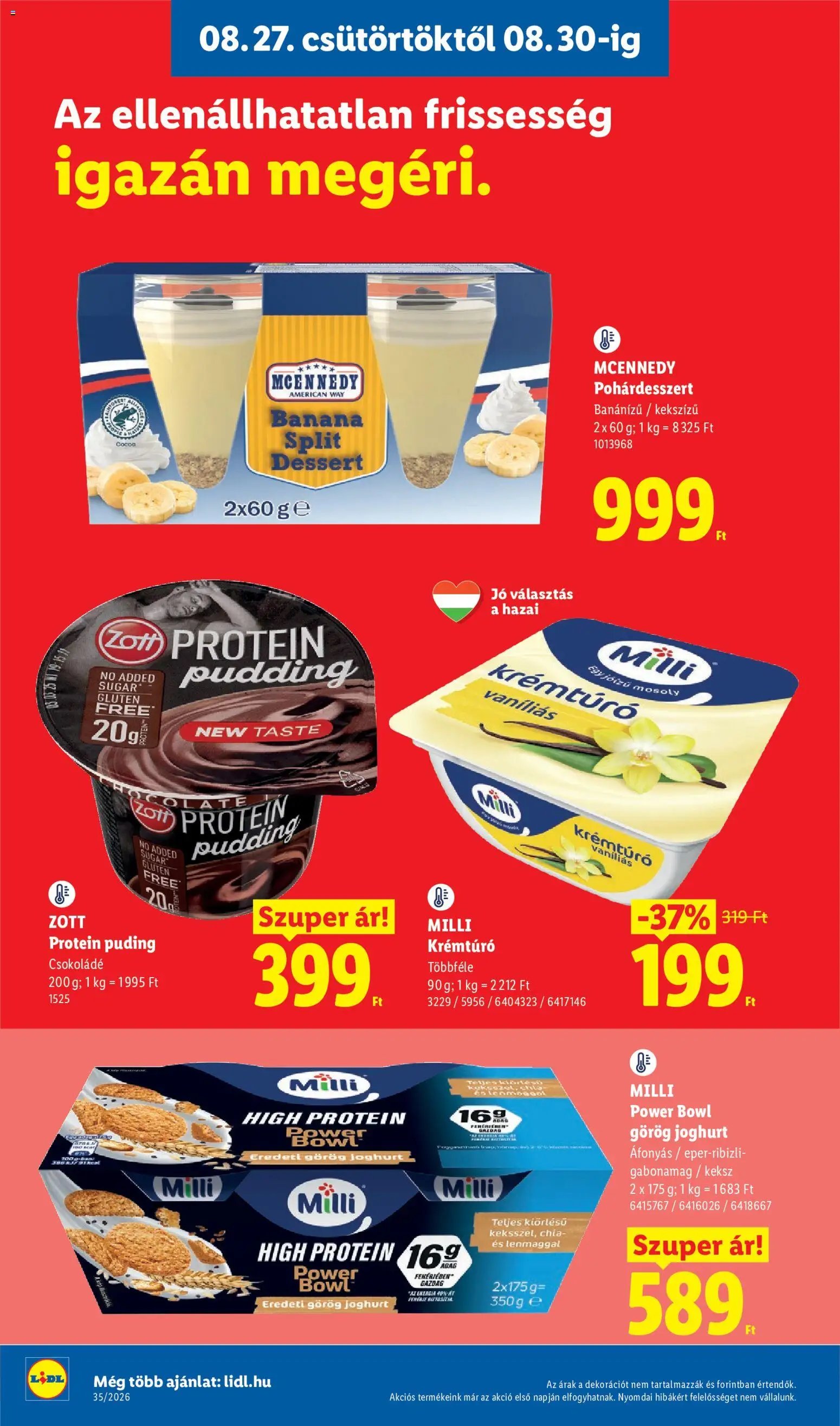 Lidl újság 2026.08.27. Lidl akciós újság