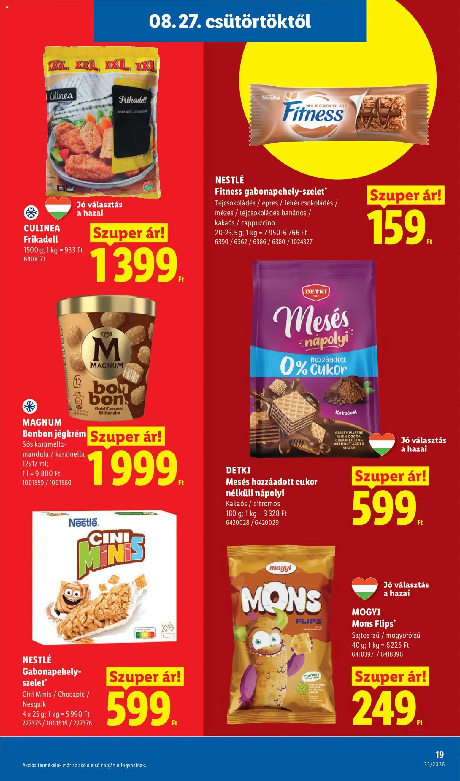 Lidl újság 2026.08.27. Lidl akciós újság