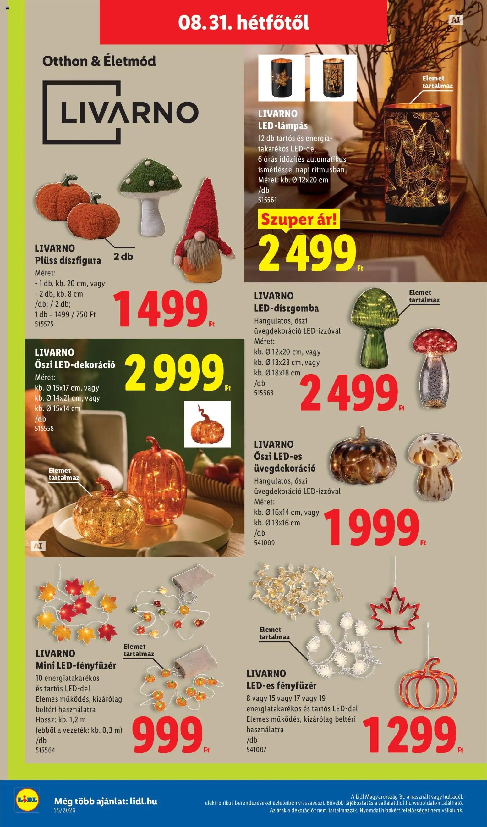 Lidl újság 2026.08.27. Lidl akciós újság