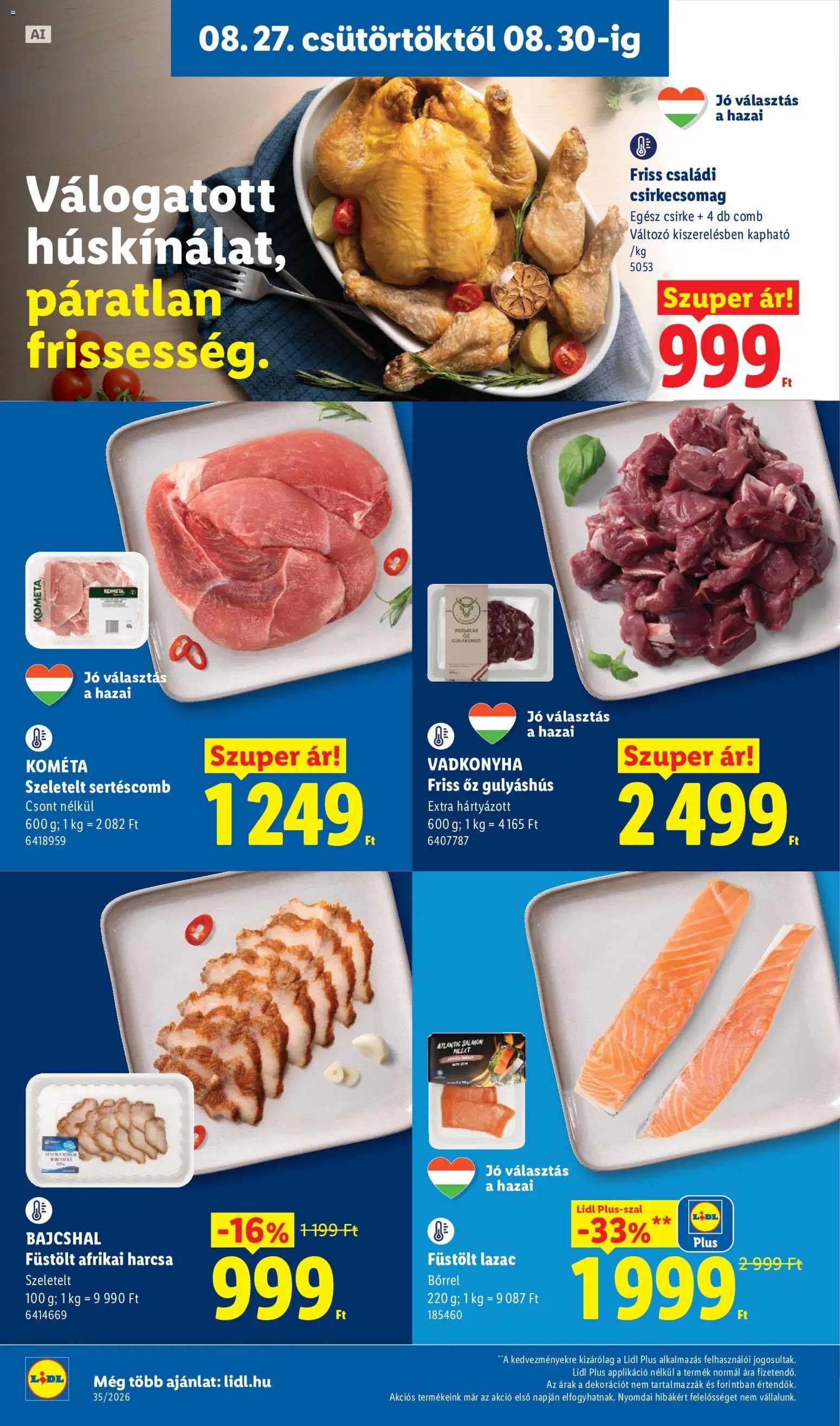 Lidl újság 2026.08.27. Lidl akciós újság