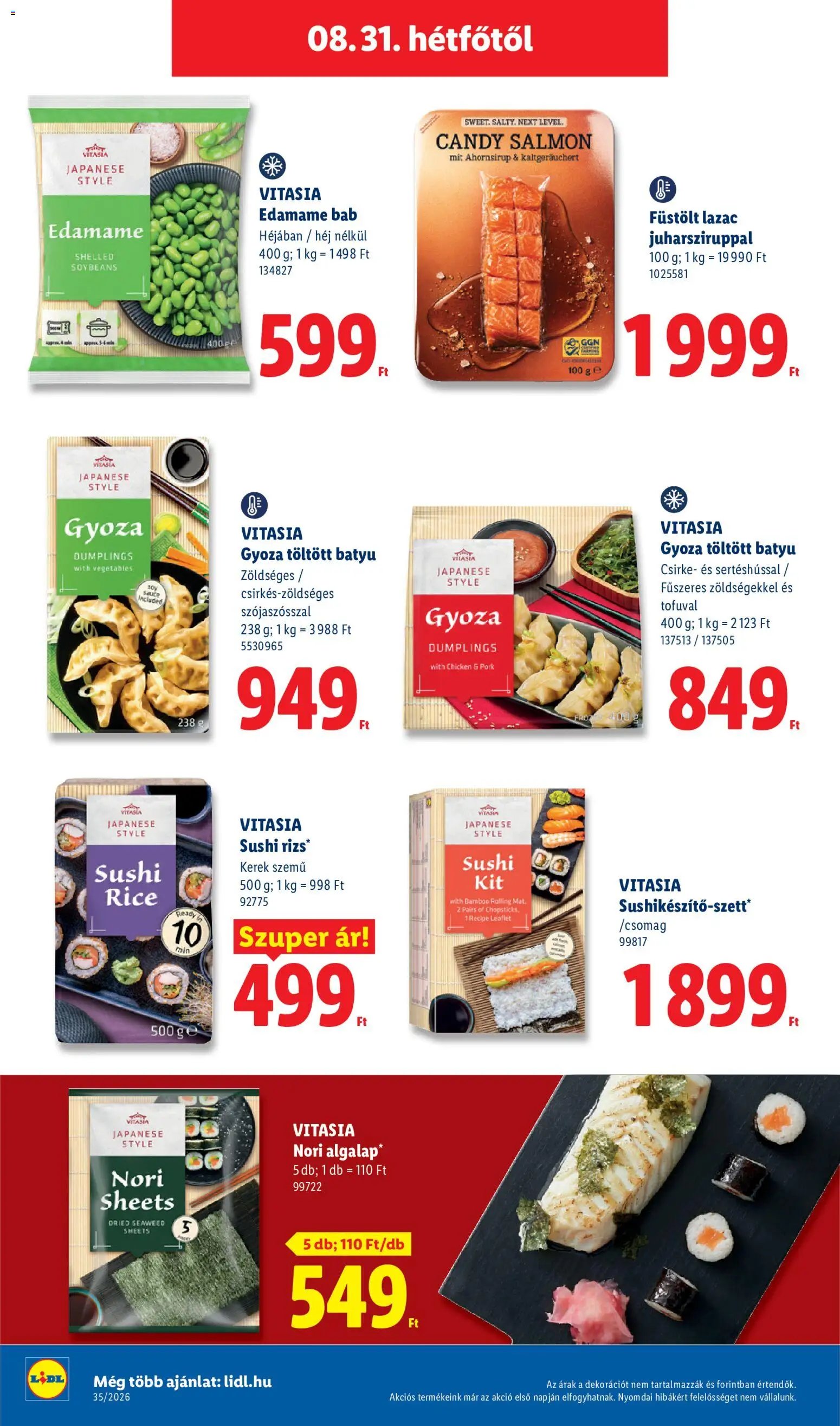 Lidl újság 2026.08.27. Lidl akciós újság