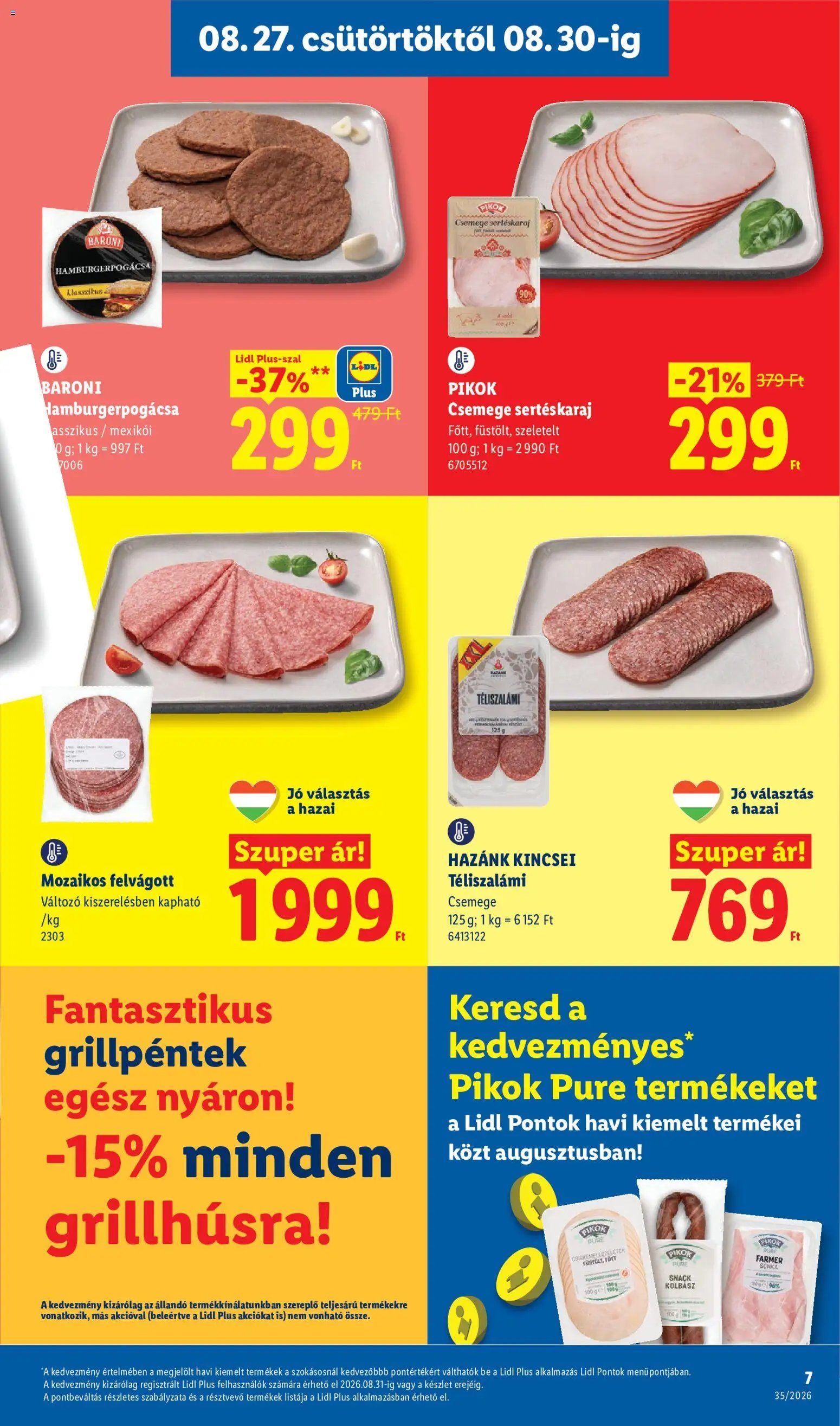 Lidl újság 2026.08.27. Lidl akciós újság