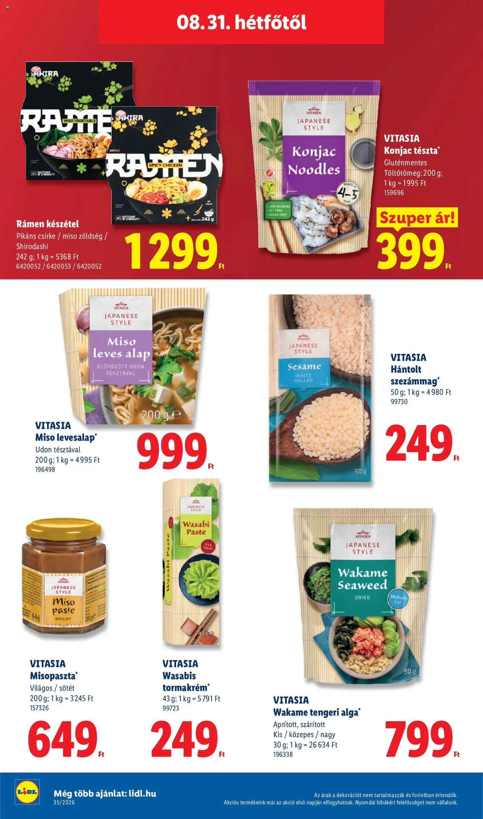 Lidl újság 2026.08.27. Lidl akciós újság