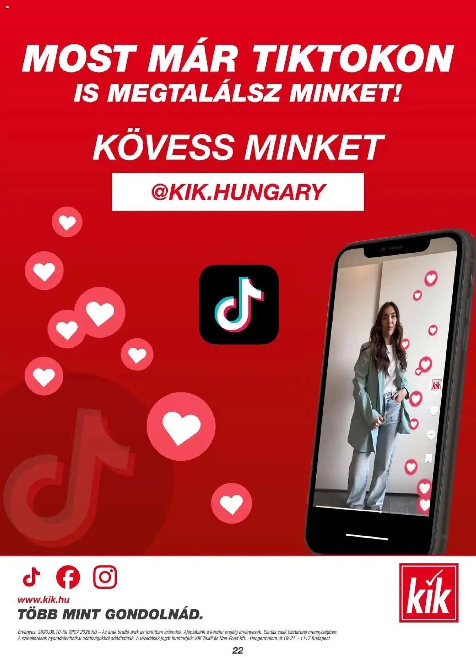 Kik újság 2026.08.10. Kik aktuális akciós újság