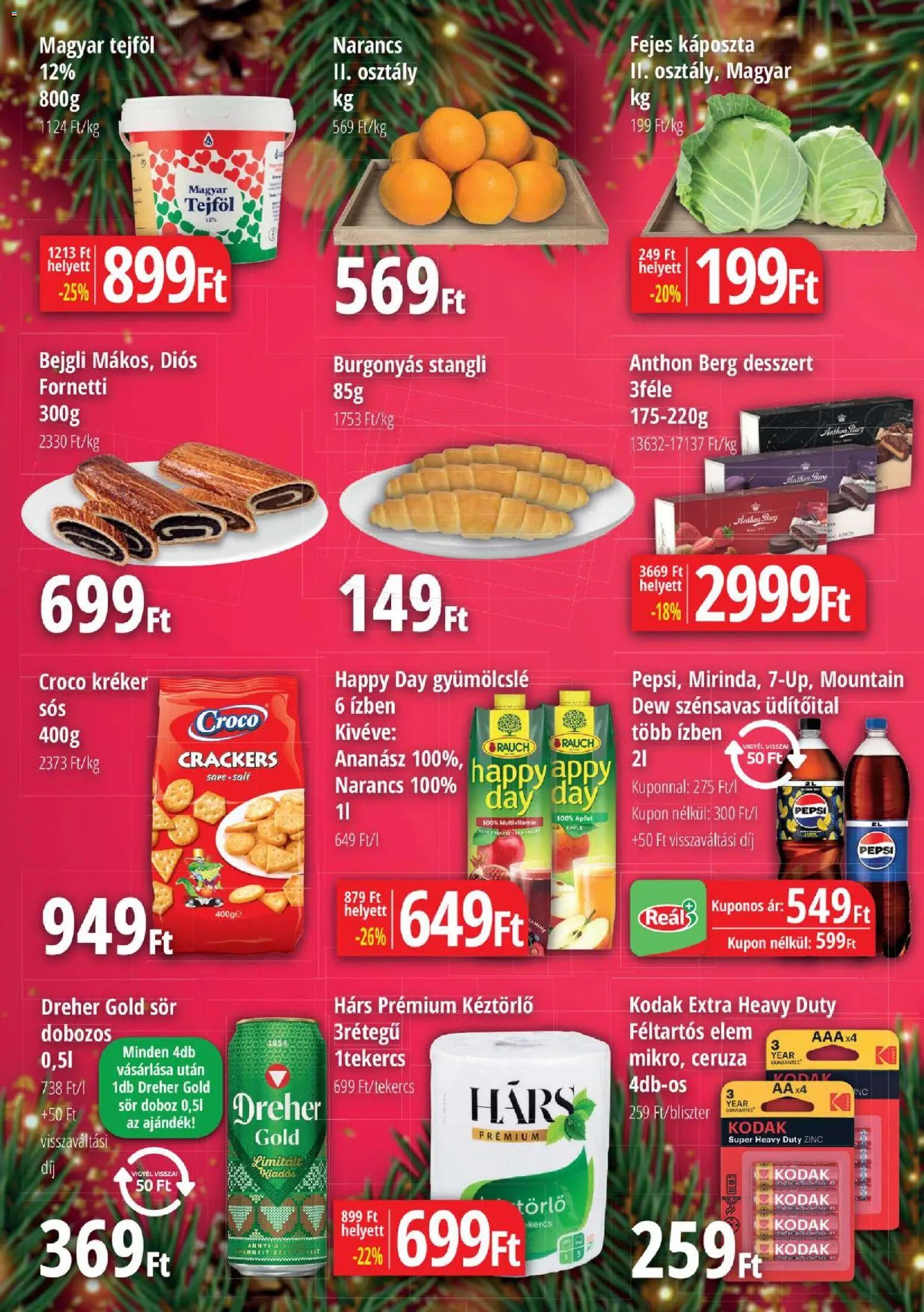 Reál újság 2025.12.18. Bevásárló hétvége - Kelet Magyarország (2025-12-18 - 2025-12-28)