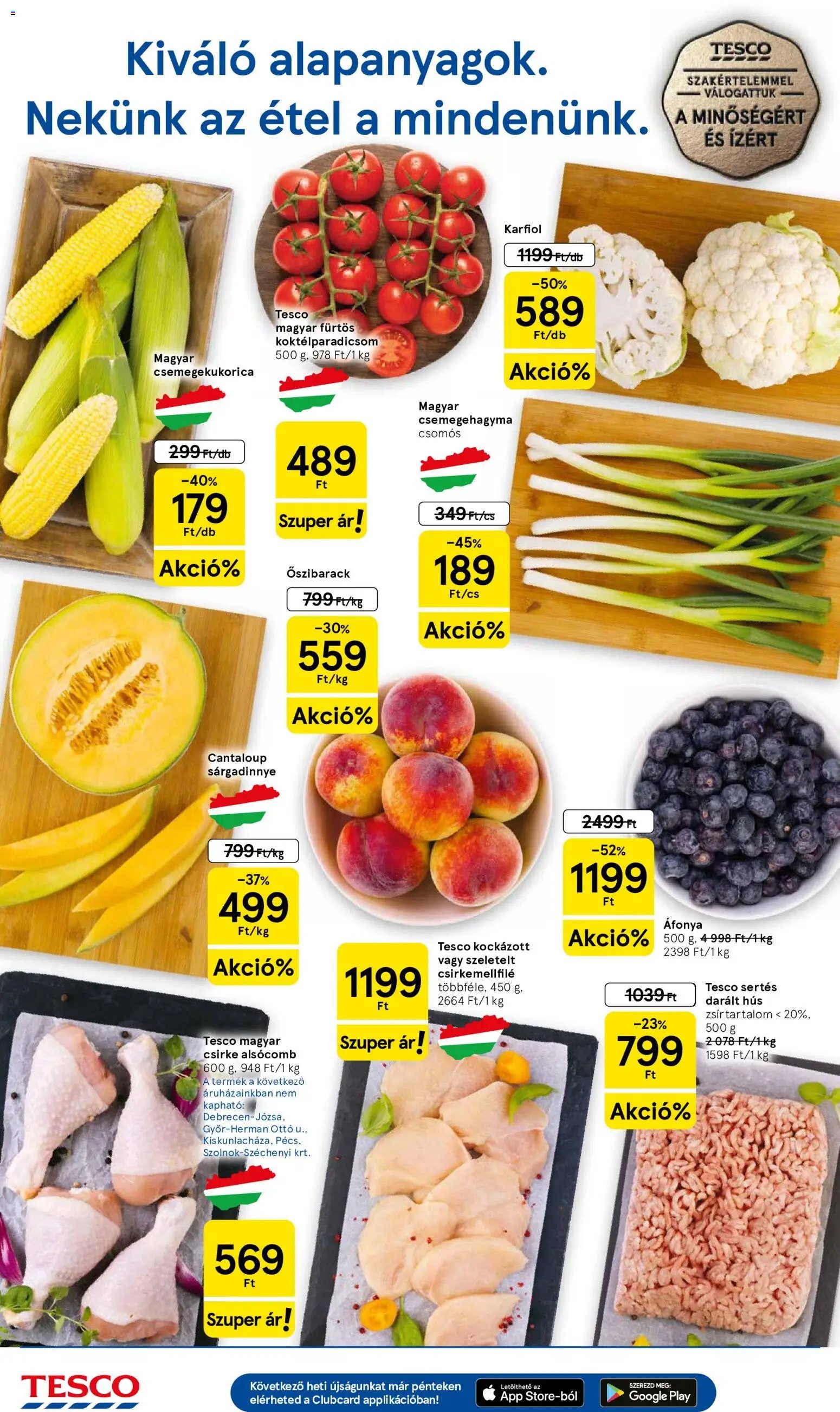 Tesco újság 2026.08.06. Tesco Szupermarket akciós újság