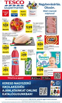 Tesco újság 2026.08.06. Tesco Szupermarket akciós újság