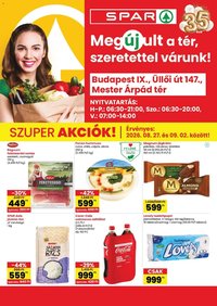 Spar újság 2026.08.27. Spar Bp IX Üllői út szórólap