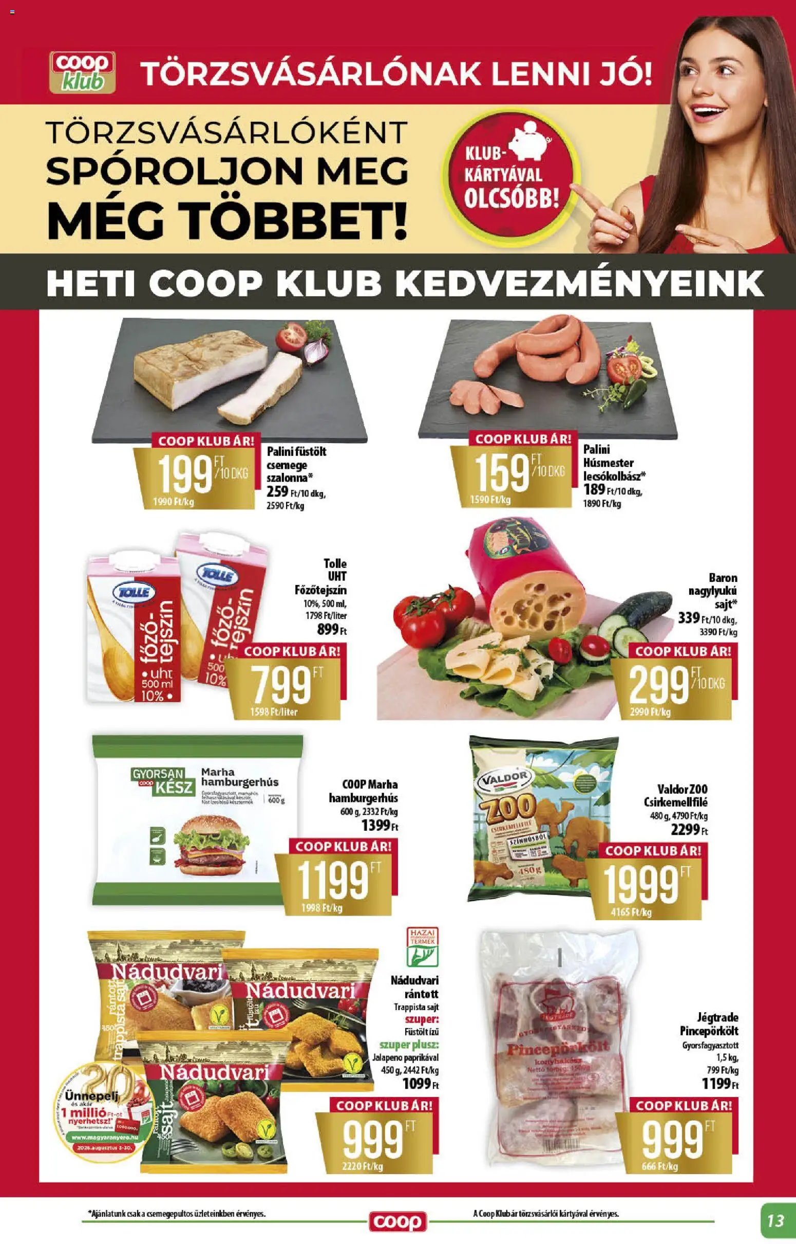COOP újság 2026.08.13. COOP - Abc & szuper / Alföld Pro-Coop Zrt.