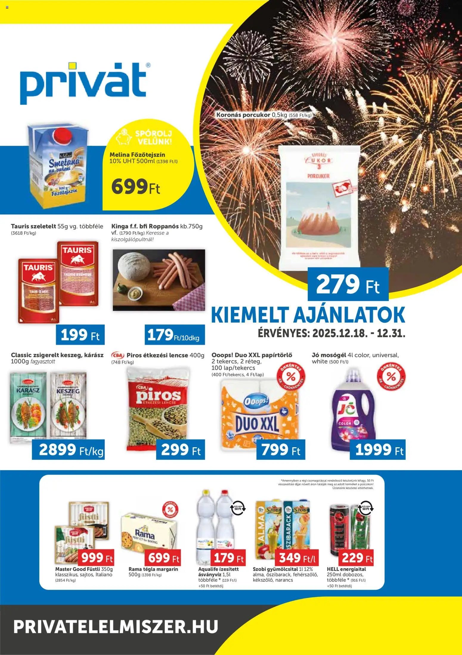 PRIVÁT újság 2025.12.18. Déli vármegyék (2025-12-18 - 2025-12-31)