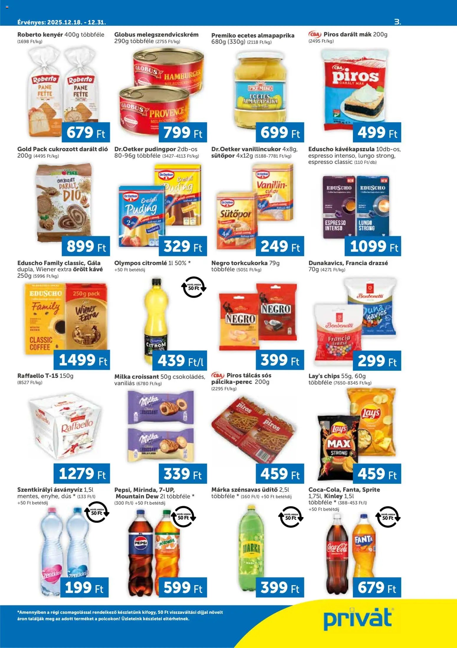 PRIVÁT újság 2025.12.18. Déli vármegyék (2025-12-18 - 2025-12-31)