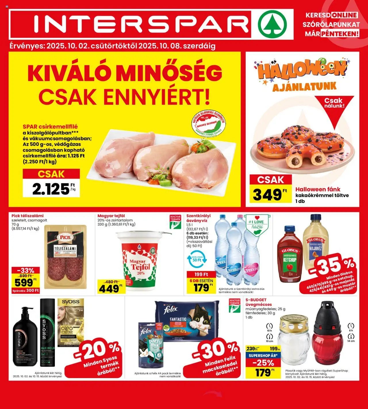 Interspar újság 2025.10.02. Akciós újság Interspar (2025-10-02 - 2025-10-08)