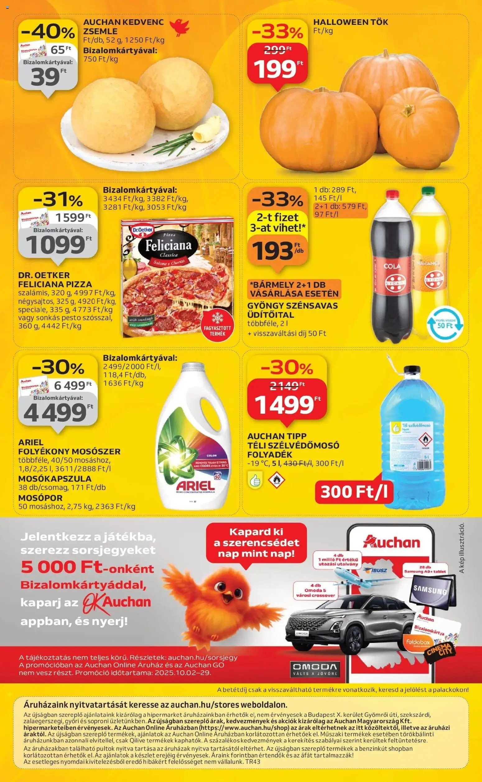 Auchan újság 2025.10.24. Szolnok Akciós újság Auchan (2025-10-24 - 2025-10-29)