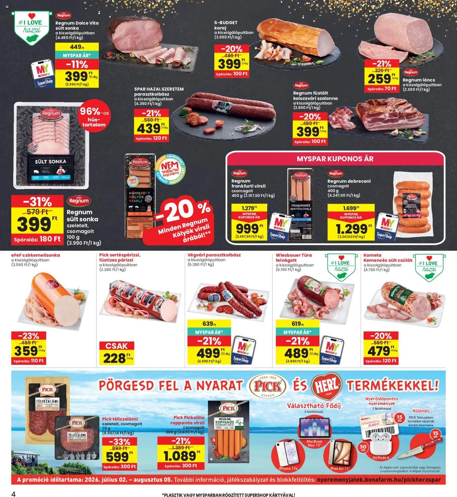 Interspar újság 2026.07.02. Interspar akciós újság