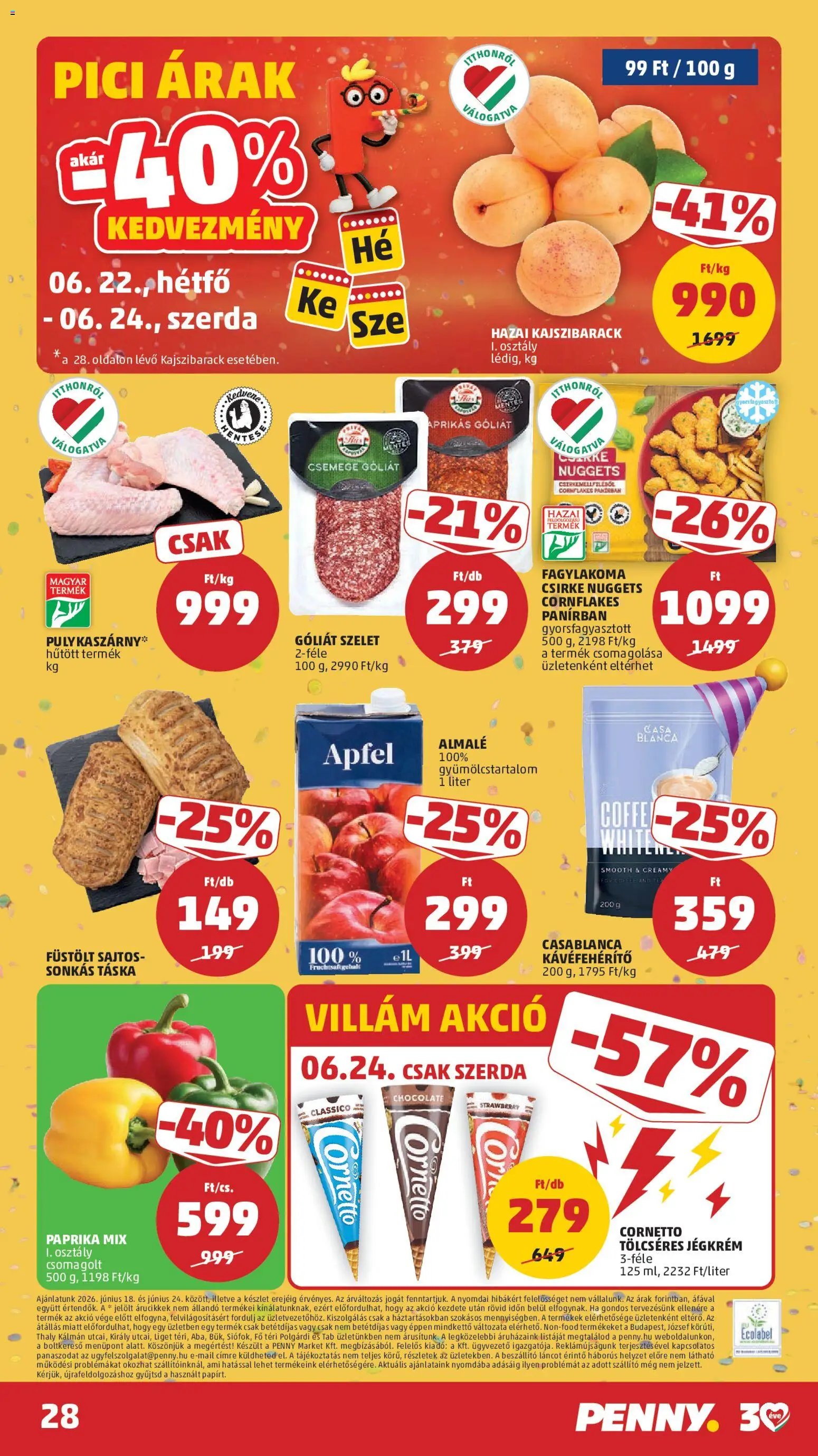 PENNY újság 2026.06.18. PENNY akciós újság