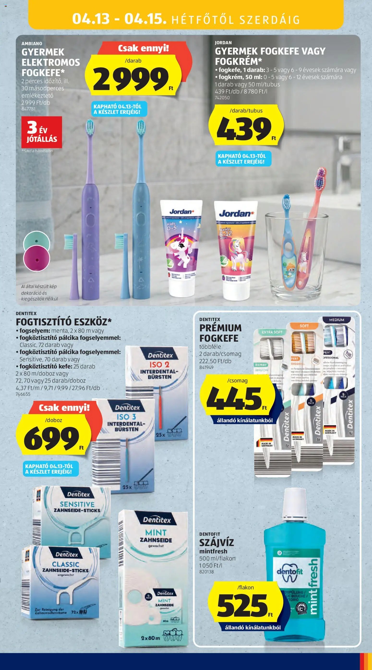 Aldi újság 2026.04.09. Aldi Középső sor termékei (2026-04-09 - 2026-04-15)