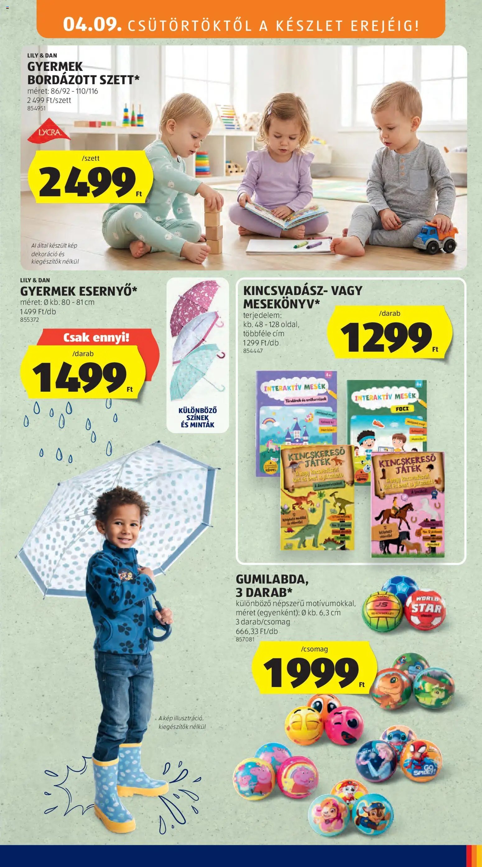 Aldi újság 2026.04.09. Aldi Középső sor termékei (2026-04-09 - 2026-04-15)