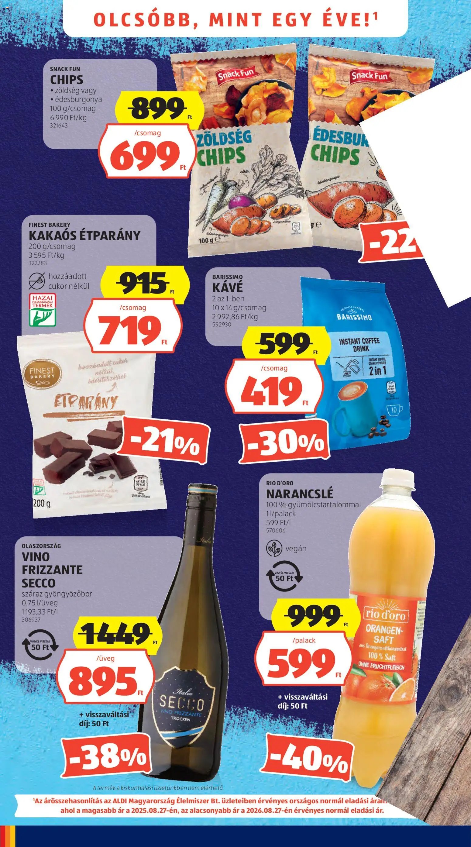 Aldi újság 2026.08.27. Aldi akciós újság