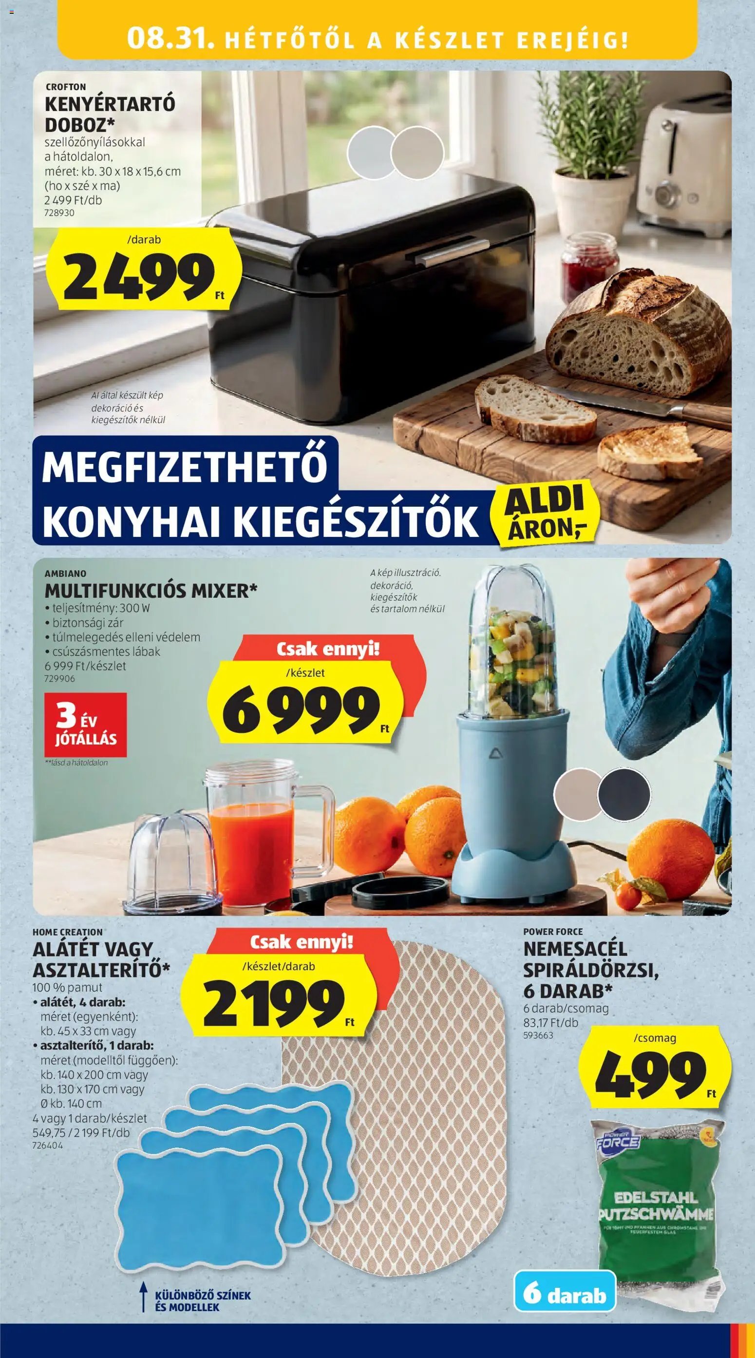 Aldi újság 2026.08.27. Aldi akciós újság