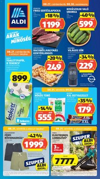 Aldi újság 2026.08.27. Aldi akciós újság