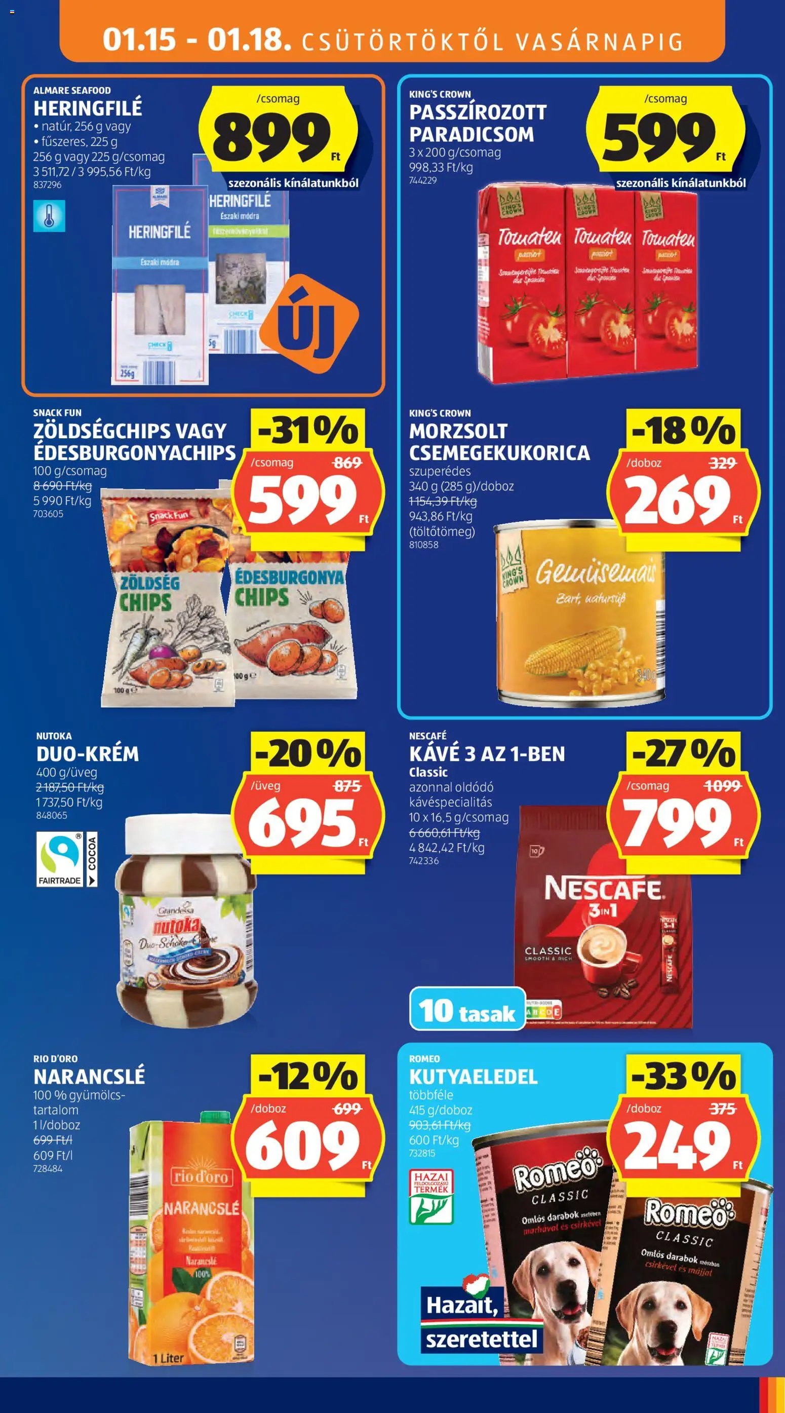 Aldi újság 2026.01.15. Akciós újság Aldi (2026-01-15 - 2026-01-21)