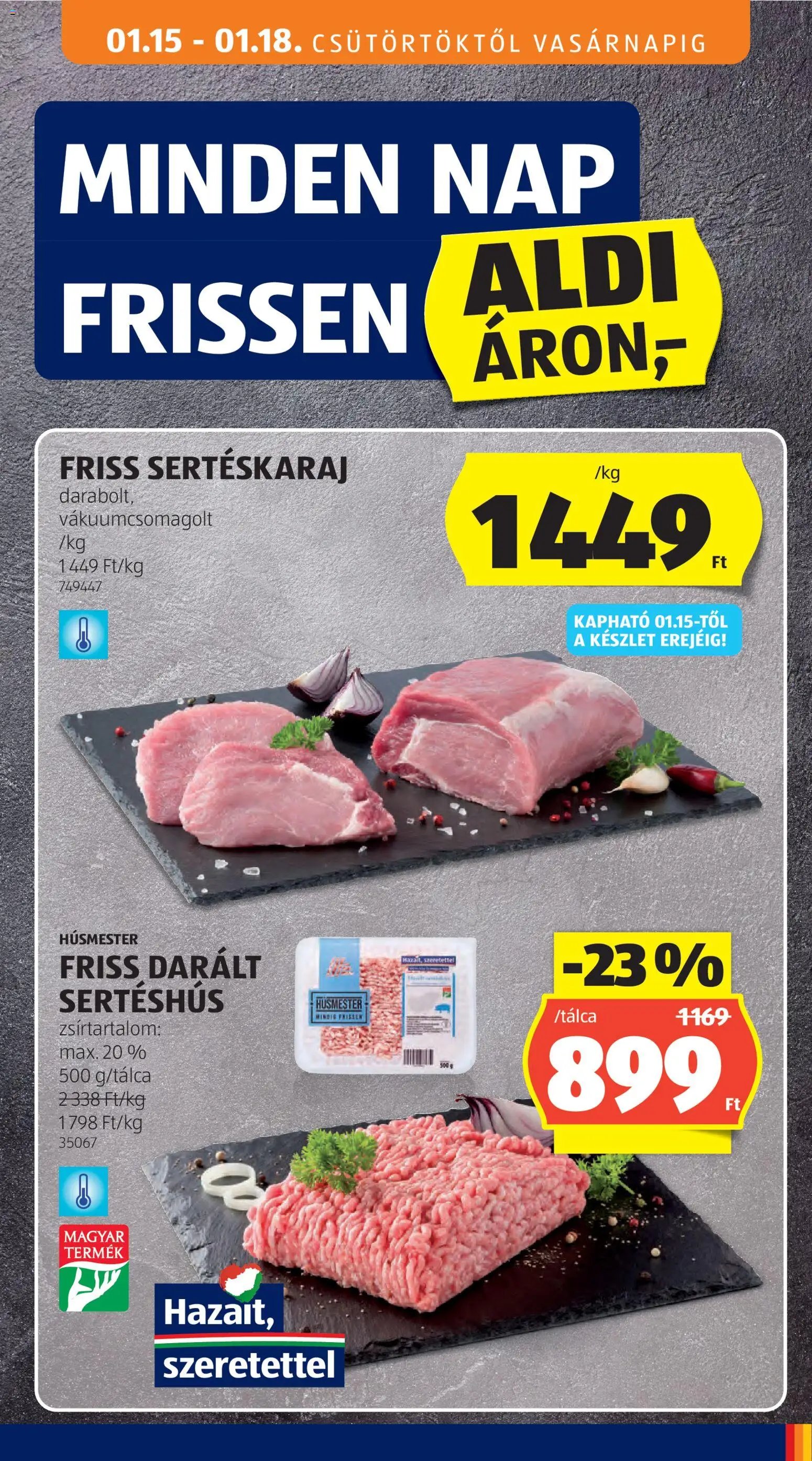 Aldi újság 2026.01.15. Akciós újság Aldi (2026-01-15 - 2026-01-21)