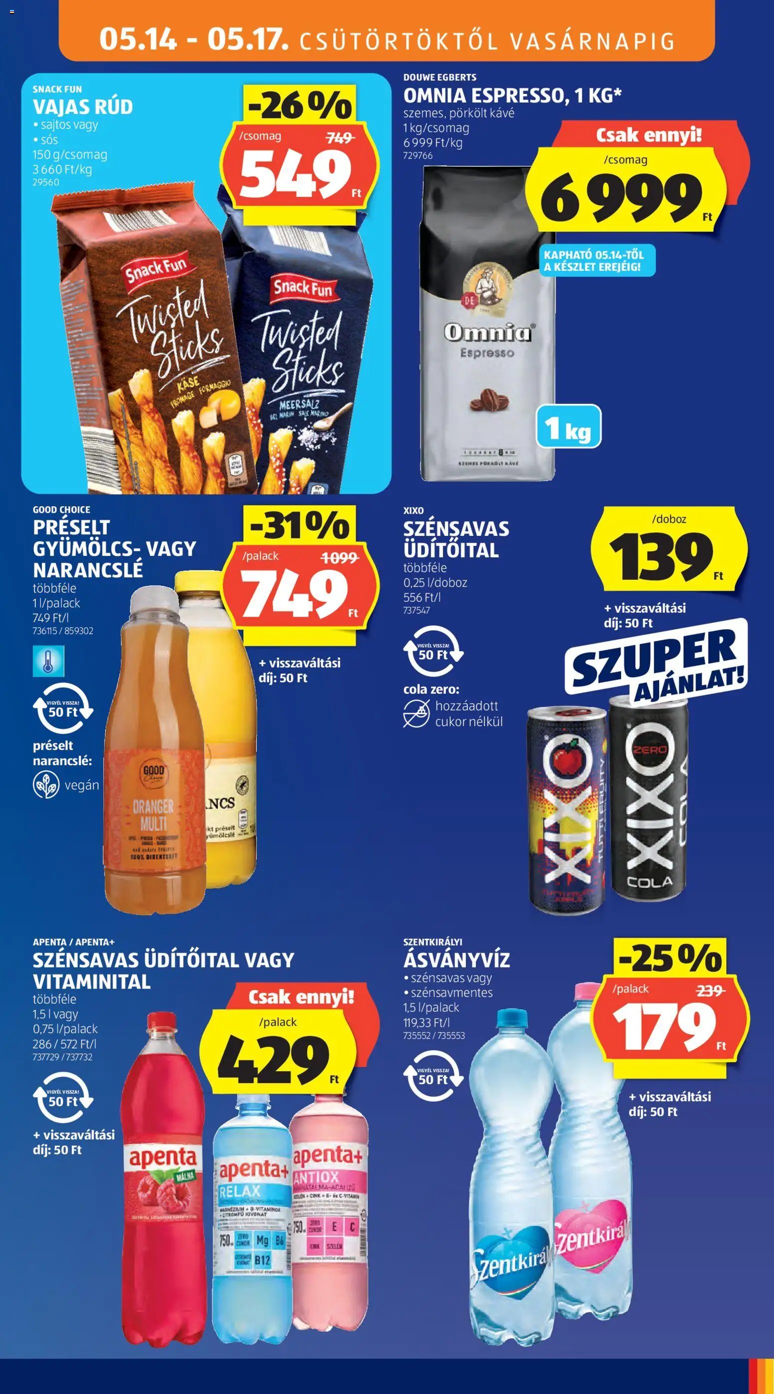 Aldi újság 2026.05.14. Aldi akciós újság (2026-05-14 - 2026-05-20)