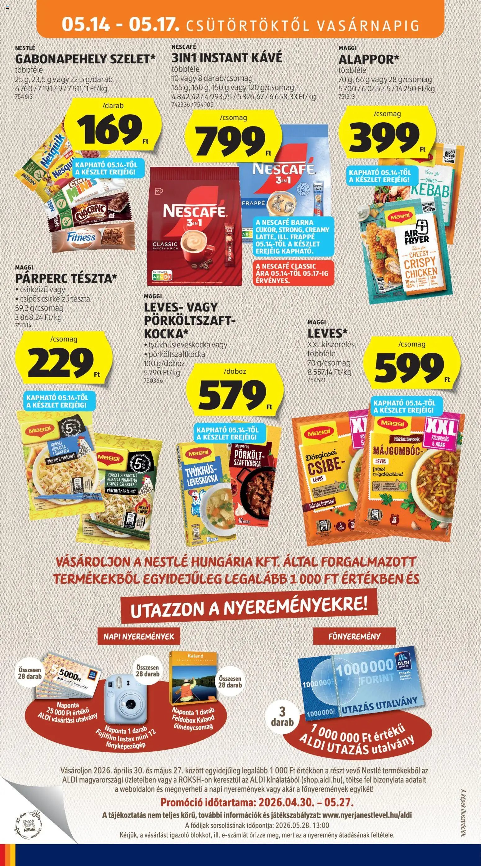 Aldi újság 2026.05.14. Aldi akciós újság (2026-05-14 - 2026-05-20)