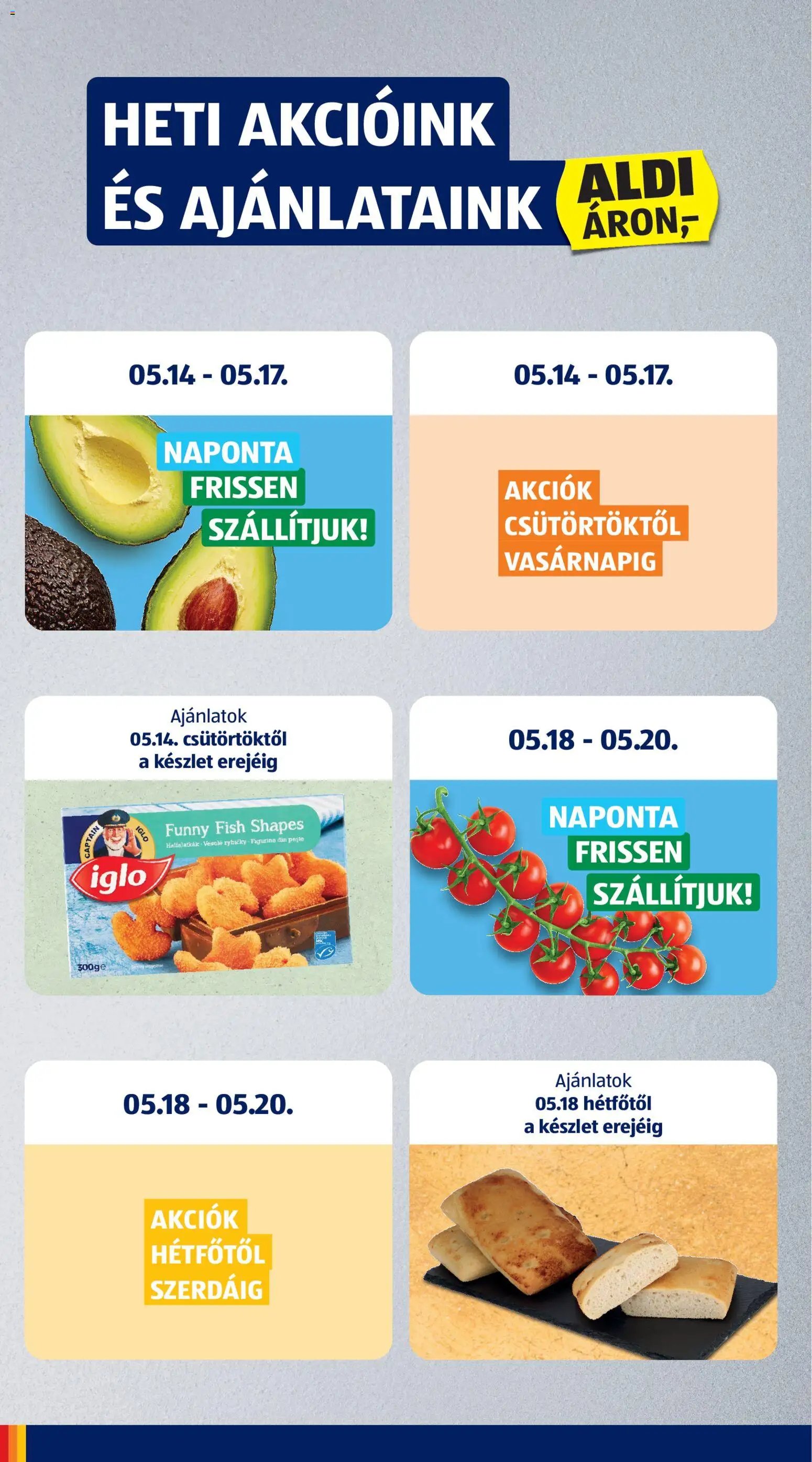 Aldi újság 2026.05.14. Aldi akciós újság (2026-05-14 - 2026-05-20)