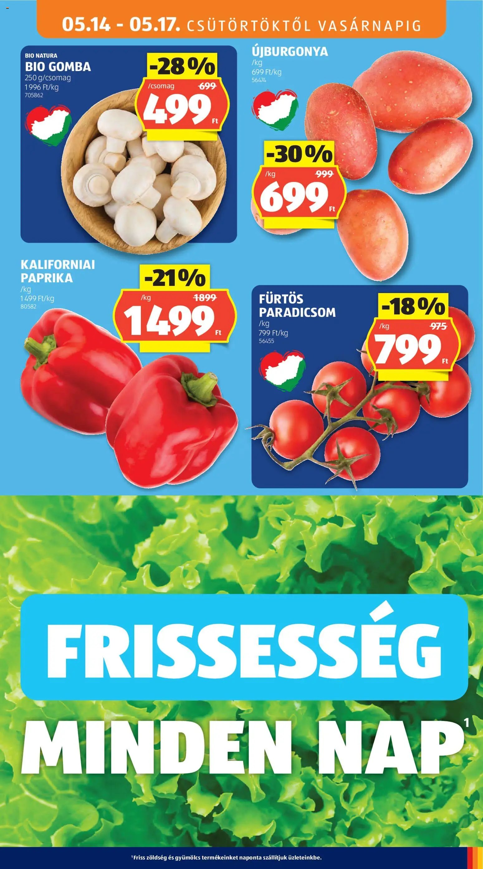 Aldi újság 2026.05.14. Aldi akciós újság (2026-05-14 - 2026-05-20)