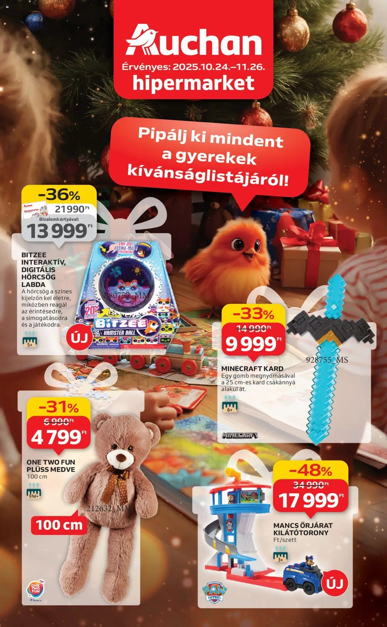 Auchan újság 2025.10.24. Karácsonyi játék (2025-10-24 - 2025-11-26)