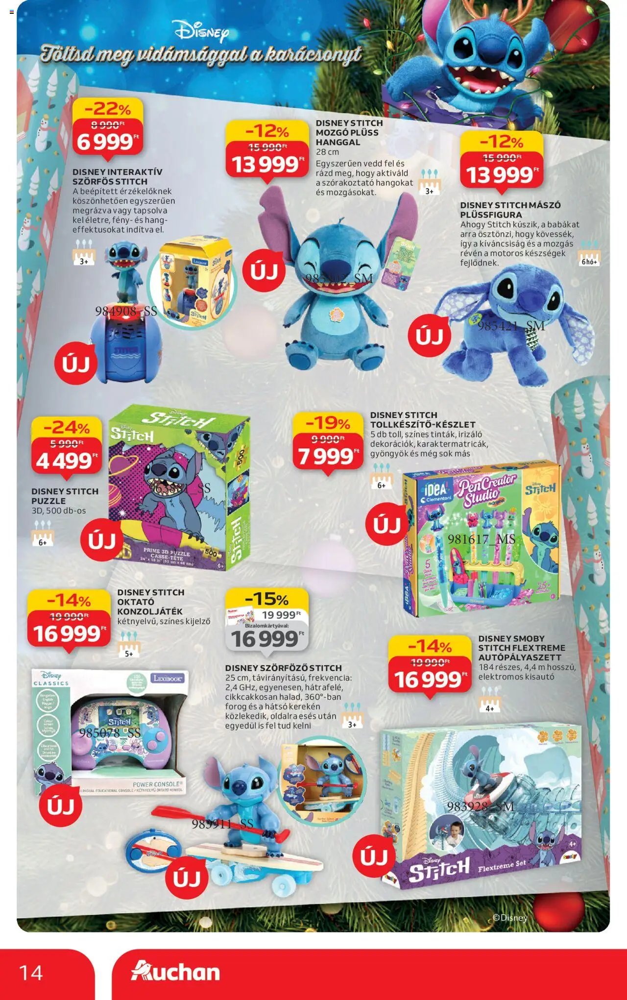 Auchan újság 2025.10.24. Karácsonyi játék (2025-10-24 - 2025-11-26)