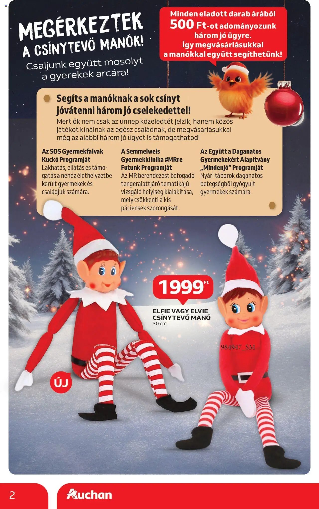 Auchan újság 2025.10.24. Karácsonyi játék (2025-10-24 - 2025-11-26)