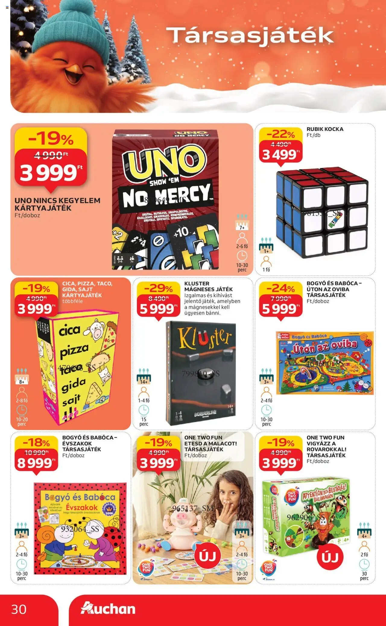 Auchan újság 2025.10.24. Karácsonyi játék (2025-10-24 - 2025-11-26)