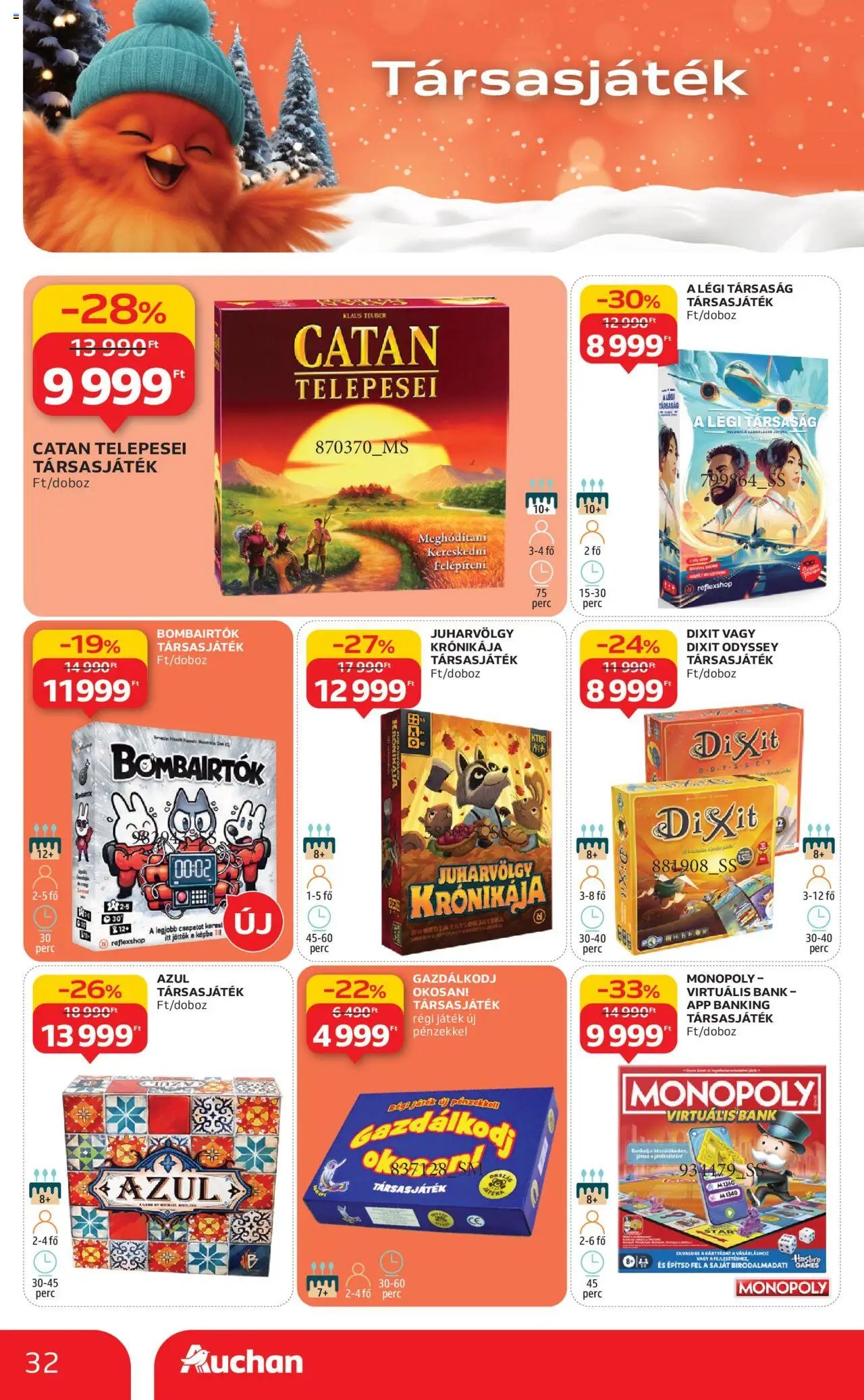 Auchan újság 2025.10.24. Karácsonyi játék (2025-10-24 - 2025-11-26)