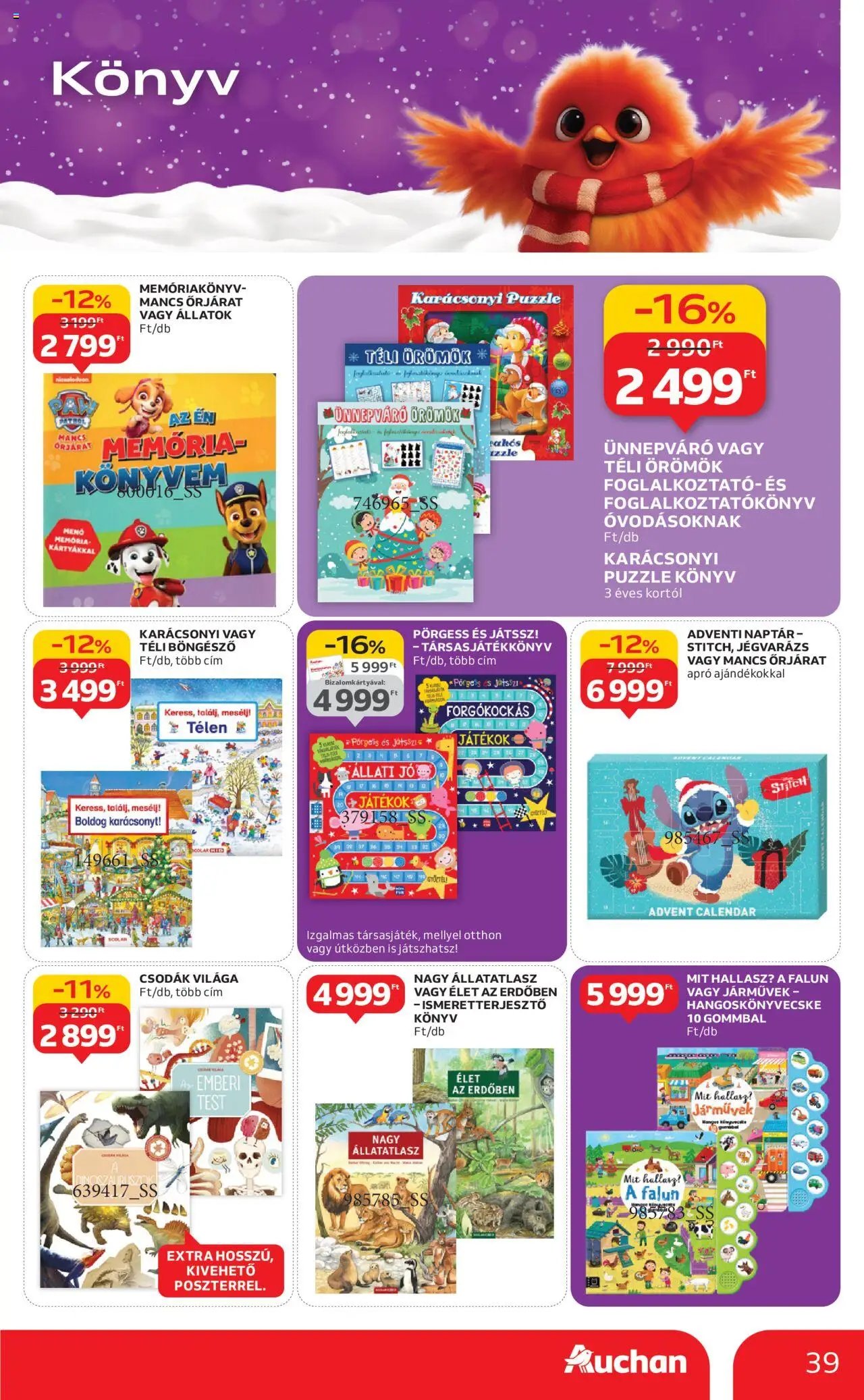 Auchan újság 2025.10.24. Karácsonyi játék (2025-10-24 - 2025-11-26)