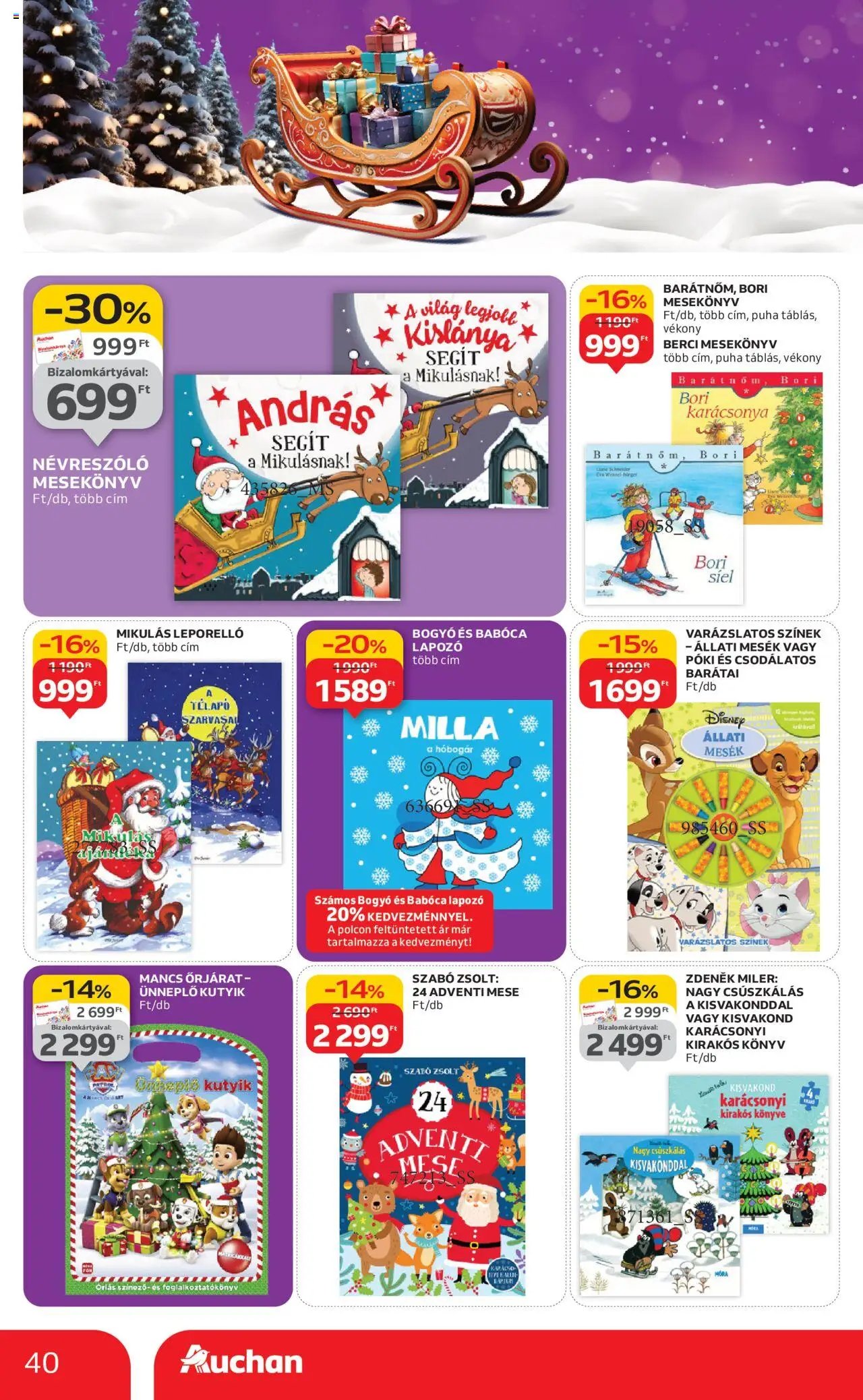 Auchan újság 2025.10.24. Karácsonyi játék (2025-10-24 - 2025-11-26)