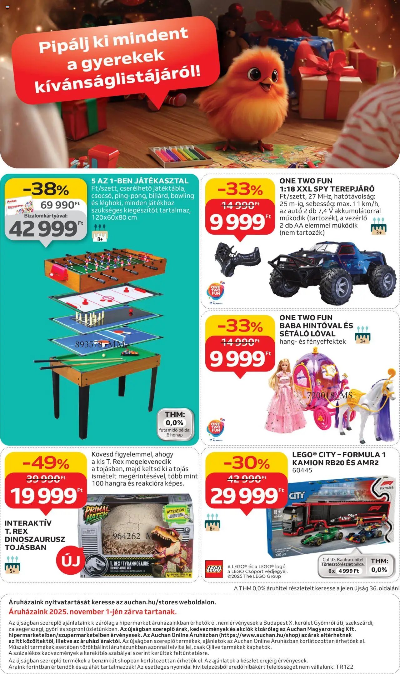 Auchan újság 2025.10.24. Karácsonyi játék (2025-10-24 - 2025-11-26)