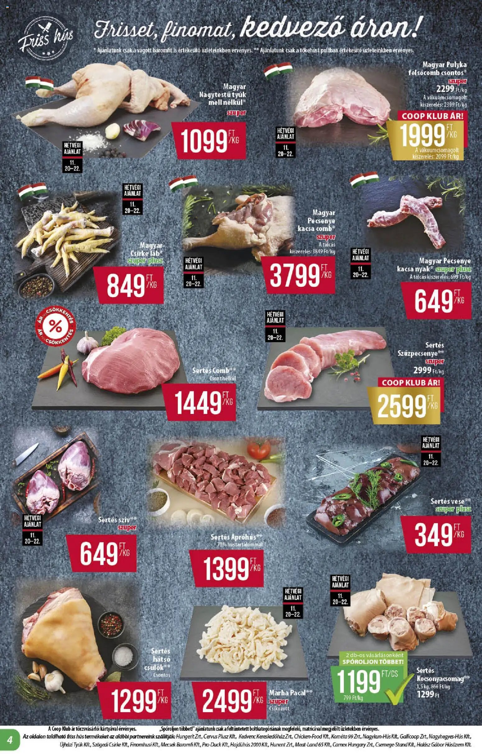 COOP újság 2025.11.20. Alföld Pro-Coop Zrt. - Abc szuper (2025-11-20 - 2025-11-26)