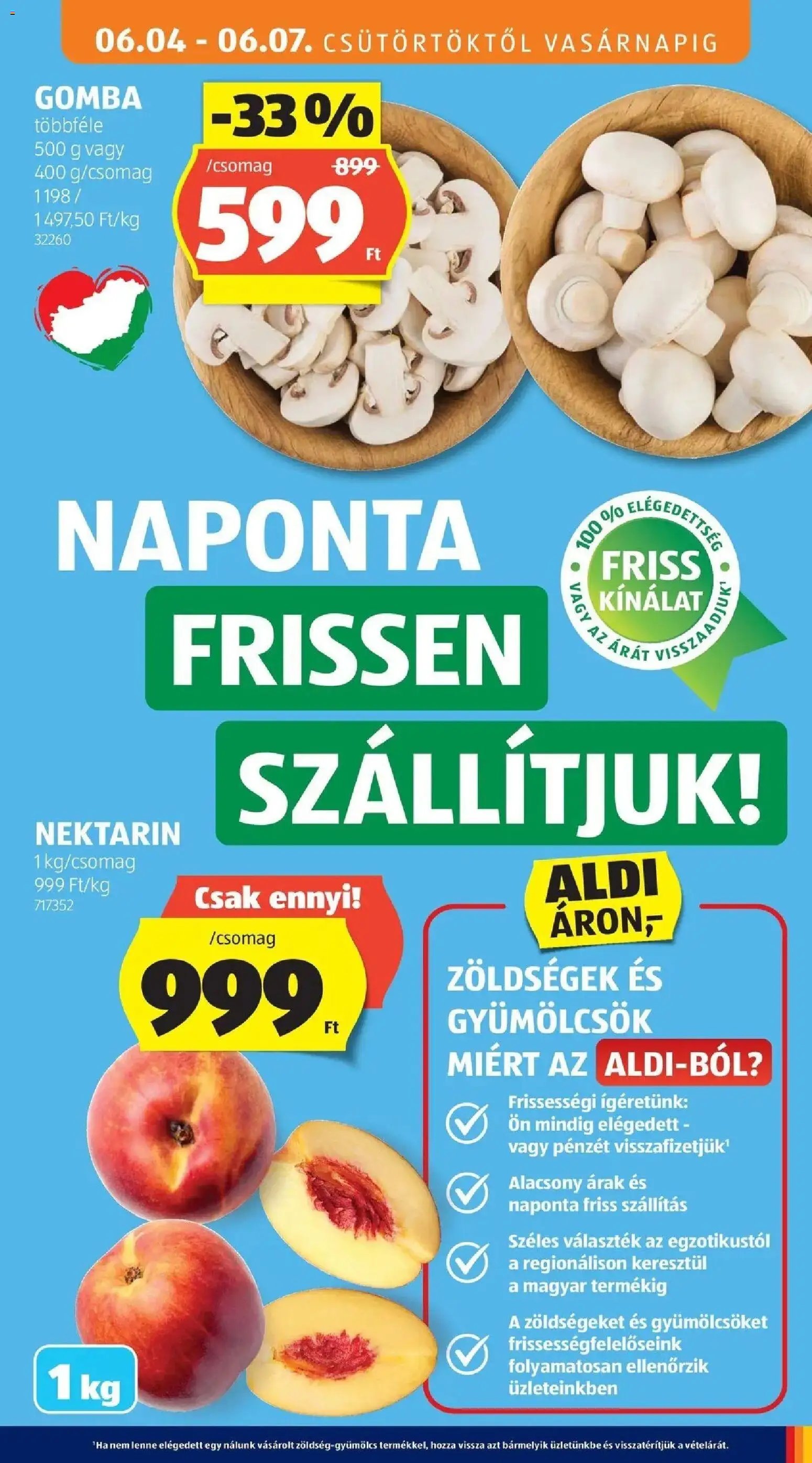 Aldi újság 2026.06.04. Aldi aktuális akciós újság