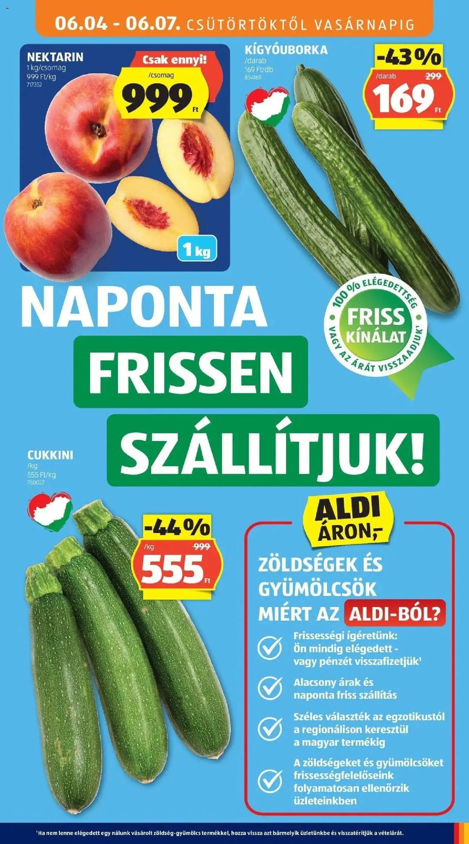 Aldi újság 2026.06.04. Aldi aktuális akciós újság