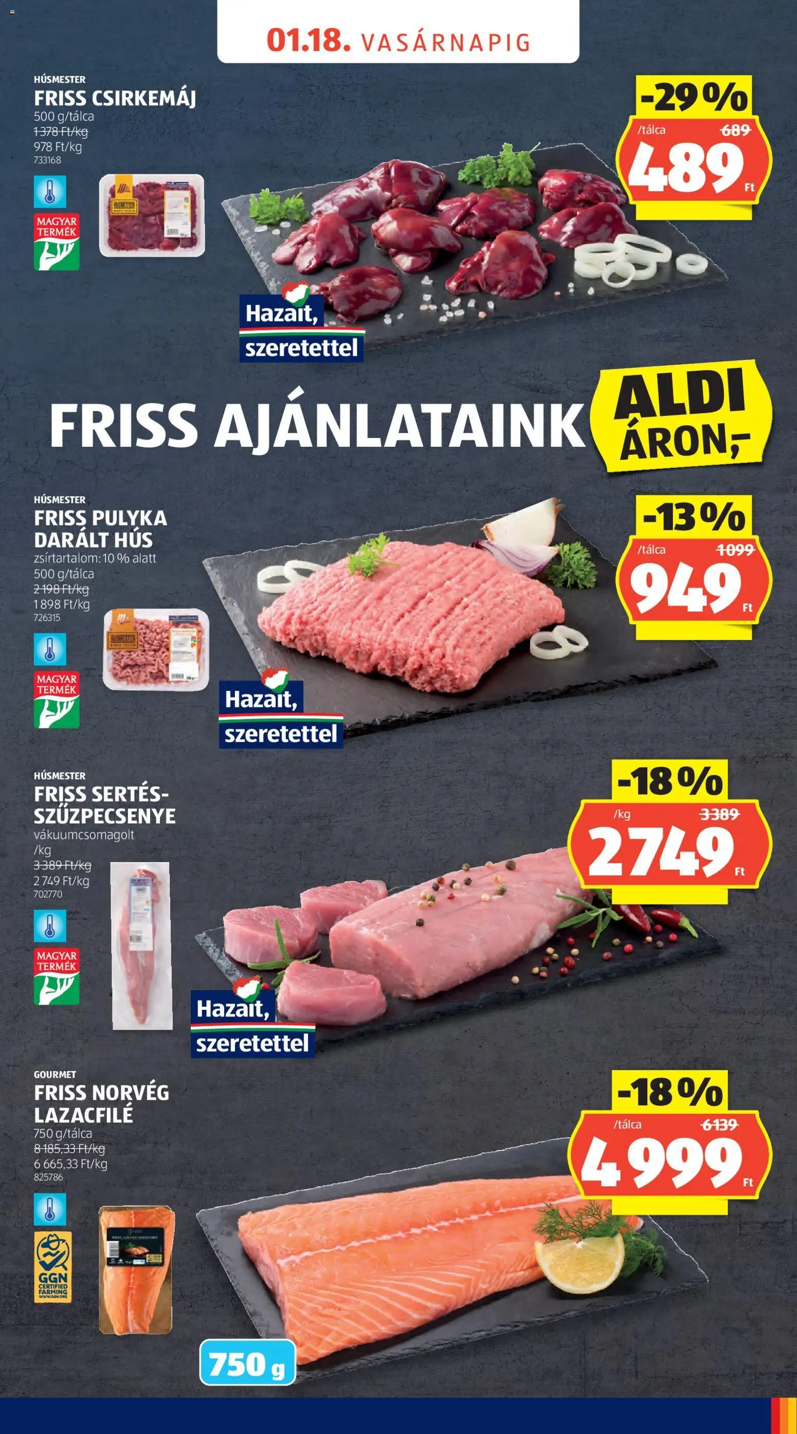 Aldi újság 2026.01.17. Újranyitás: Baja (2026-01-17 - 2026-01-18)