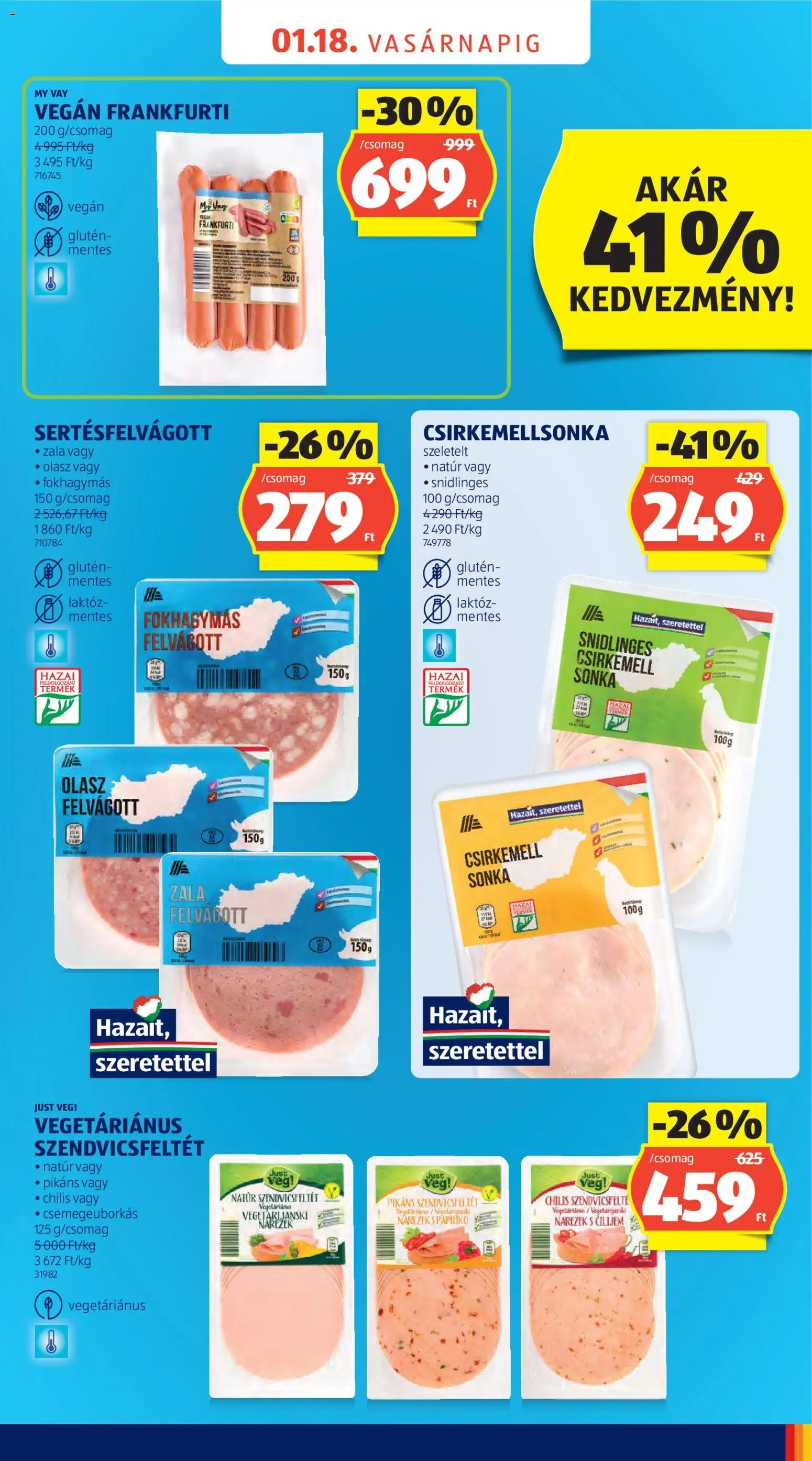 Aldi újság 2026.01.17. Újranyitás: Baja (2026-01-17 - 2026-01-18)