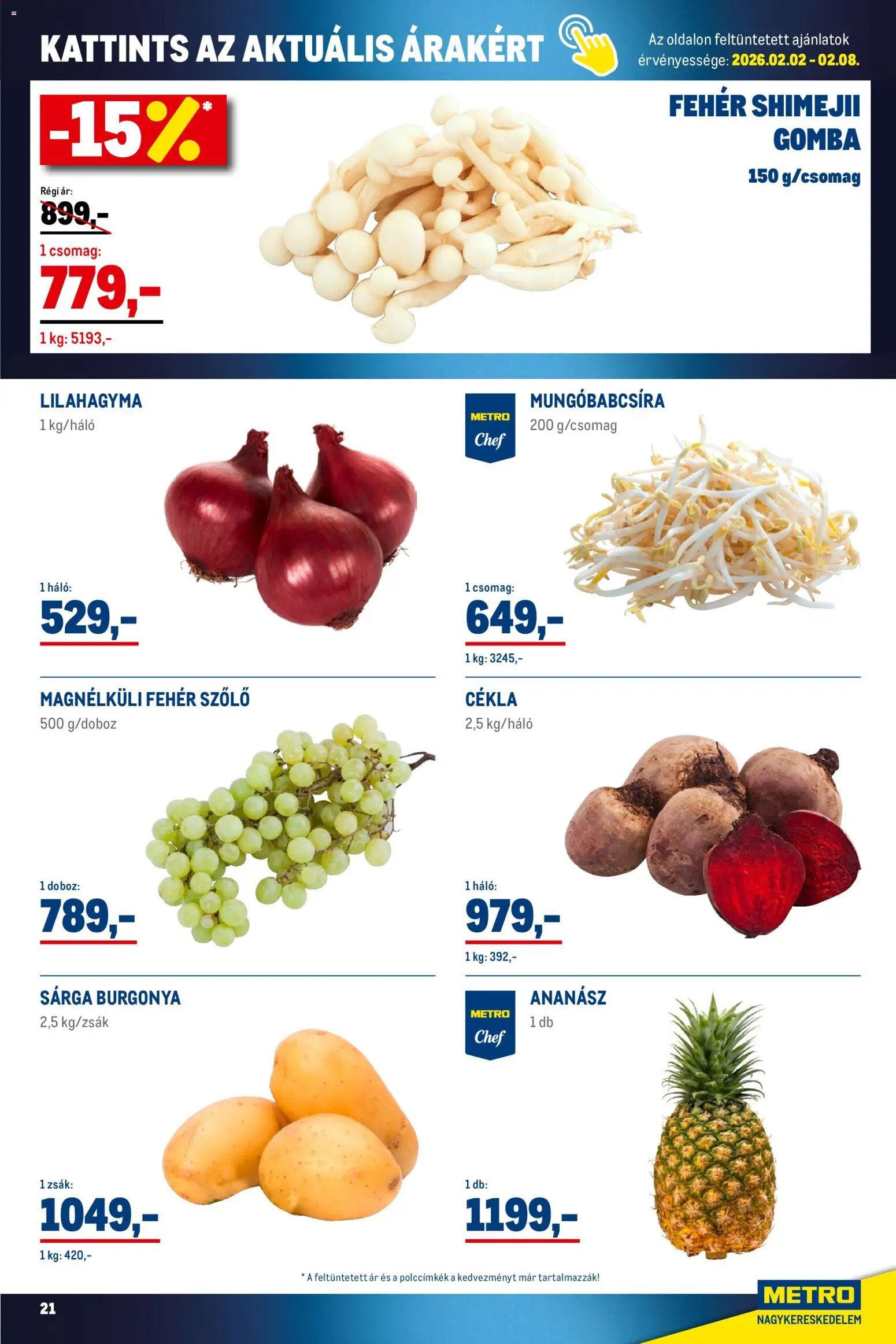 Metro újság 2026.02.01. Élelmiszer és Szezonális katalógus 2026/02 (2026-02-01 - 2026-02-28)