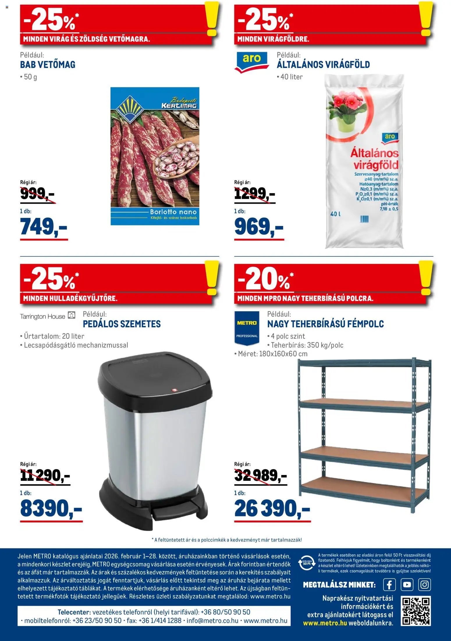 Metro újság 2026.02.01. Élelmiszer és Szezonális katalógus 2026/02 (2026-02-01 - 2026-02-28)