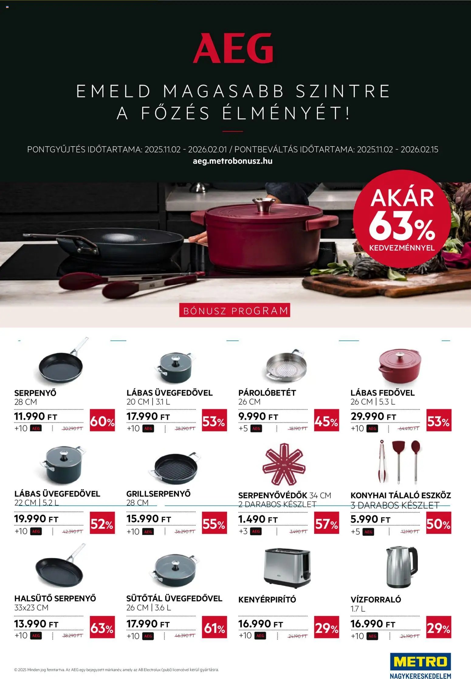 Metro újság 2026.02.01. Élelmiszer és Szezonális katalógus 2026/02 (2026-02-01 - 2026-02-28)