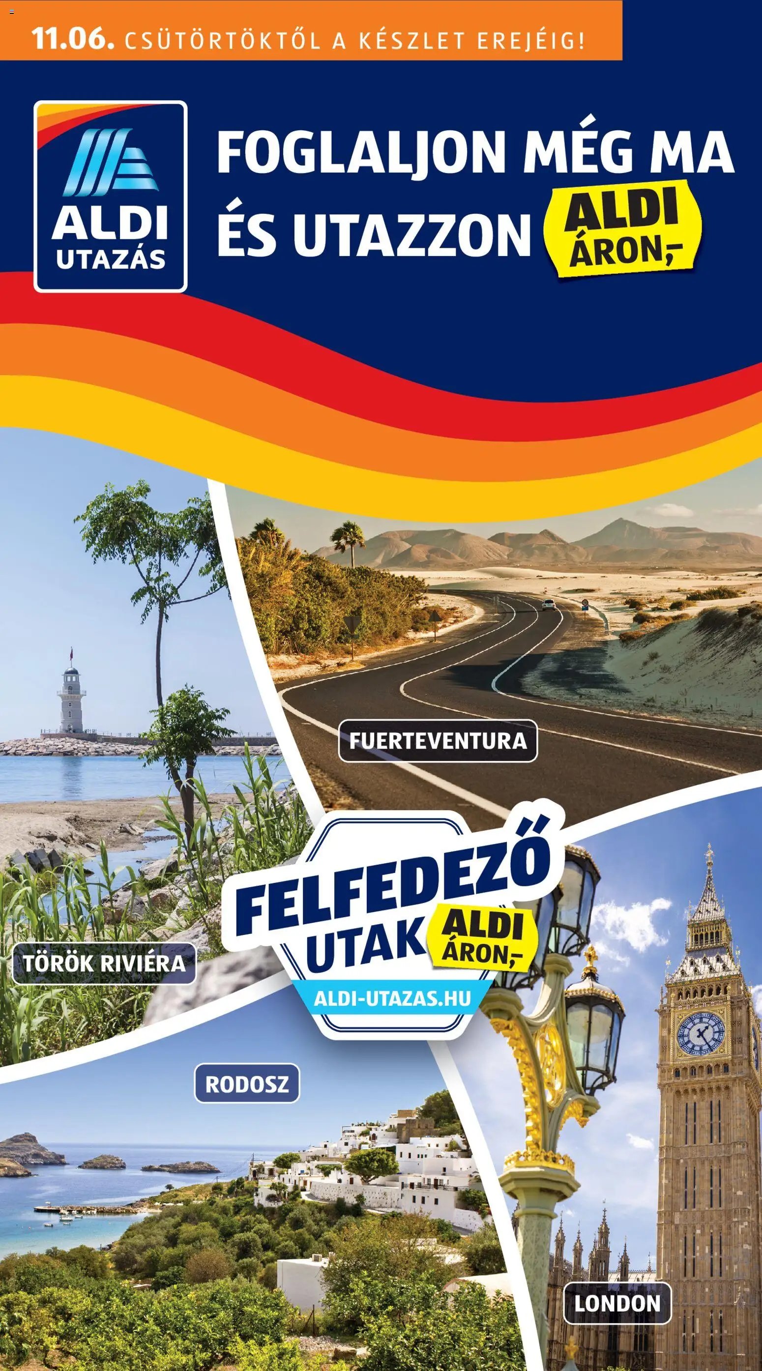 Aldi újság 2025.11.06. Utazás katalógus (2025-11-06 - 2025-11-12)